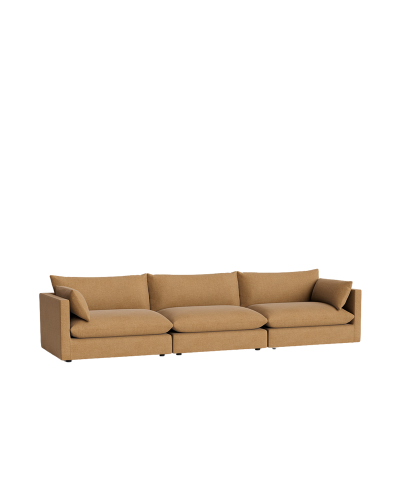 Sidney Slipcover 5 Seater Sofa - Fossil Fawn