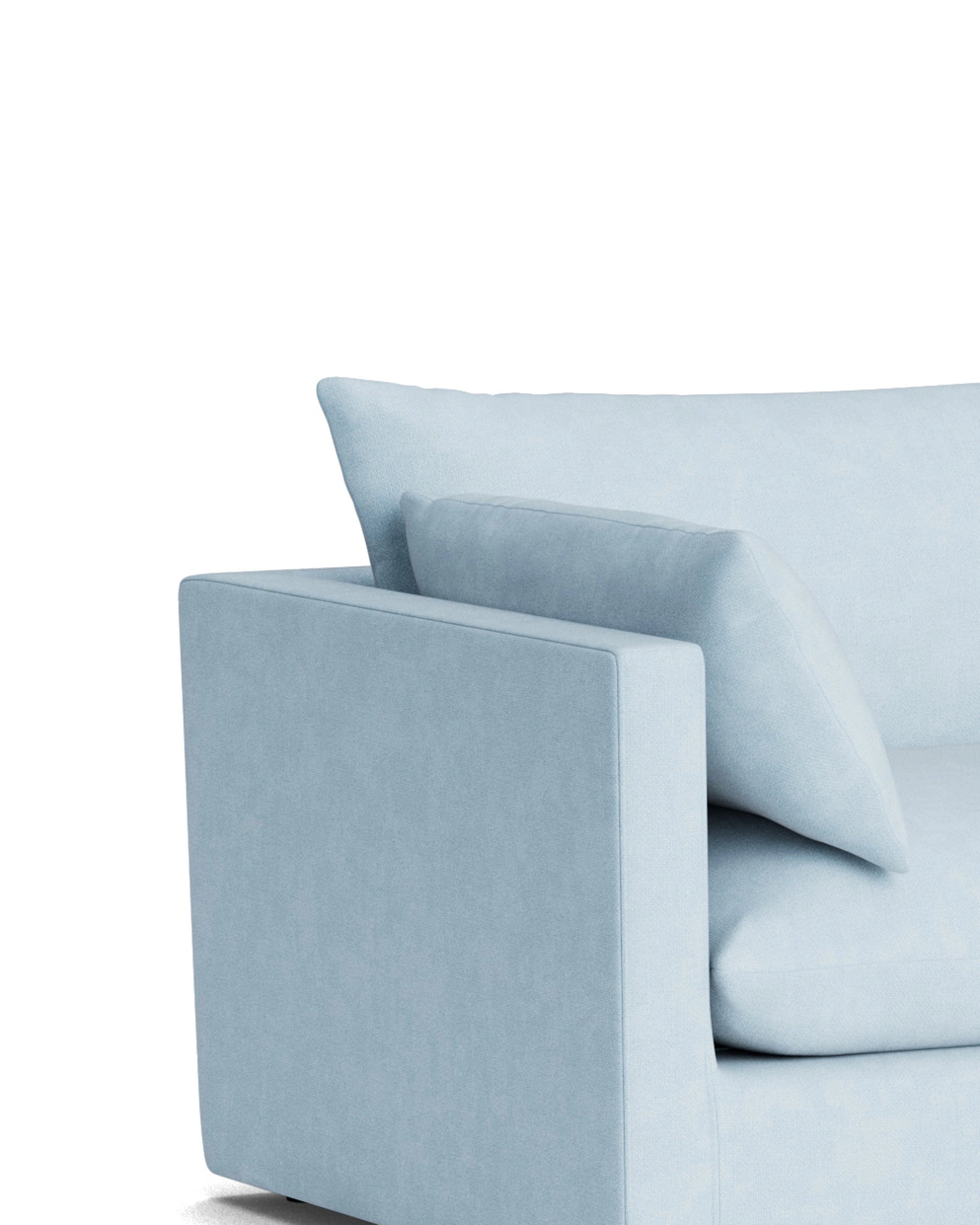 Sidney Slipcover 5 Seater Sofa - Fossil Powder Blue