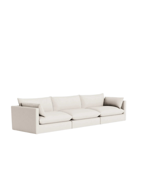 Sidney Slipcover 5 Seater Sofa - Silex Off White