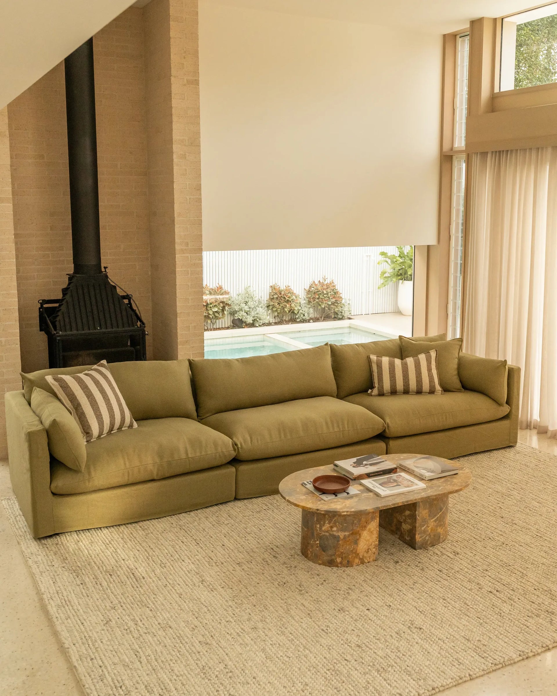 Sidney 5 Seater Sofa - Fossil Eucalyptus