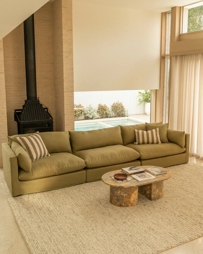Sidney 5 Seater Sofa - Fossil Eucalyptus