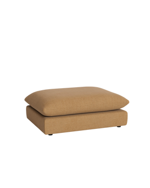 Sidney Slipcover Ottoman - Fossil Fawn