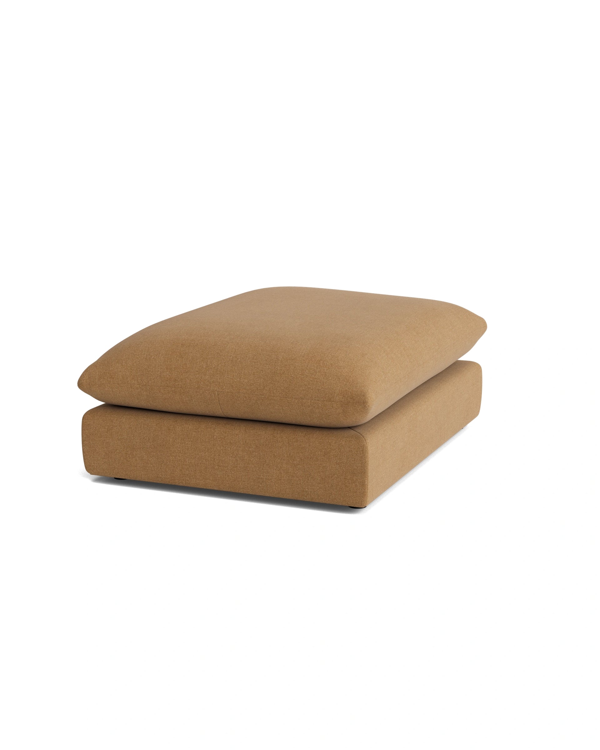 Sidney Slipcover Ottoman - Fossil Fawn