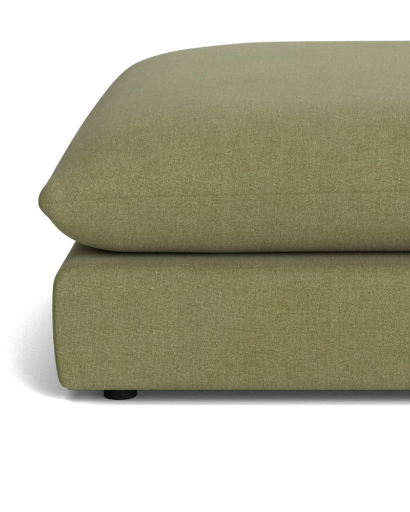 Sidney Ottoman Slipcover Fabric - Fossil Eucalyptus