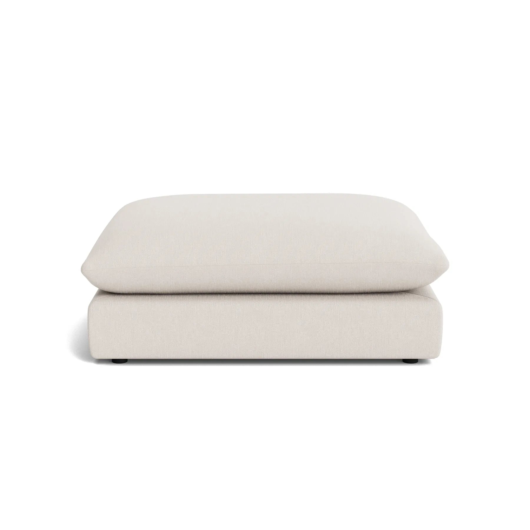 Sidney Slipcover Ottoman - Silex Off White
