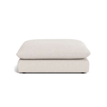 Sidney Slipcover Ottoman - Silex Off White