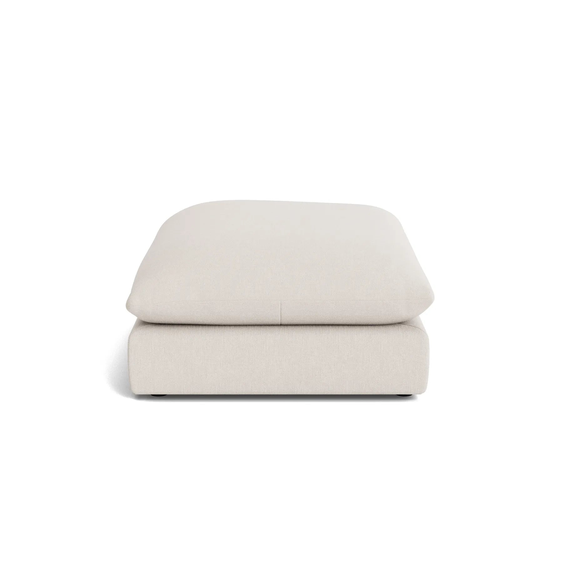 Sidney Slipcover Ottoman - Silex Off White