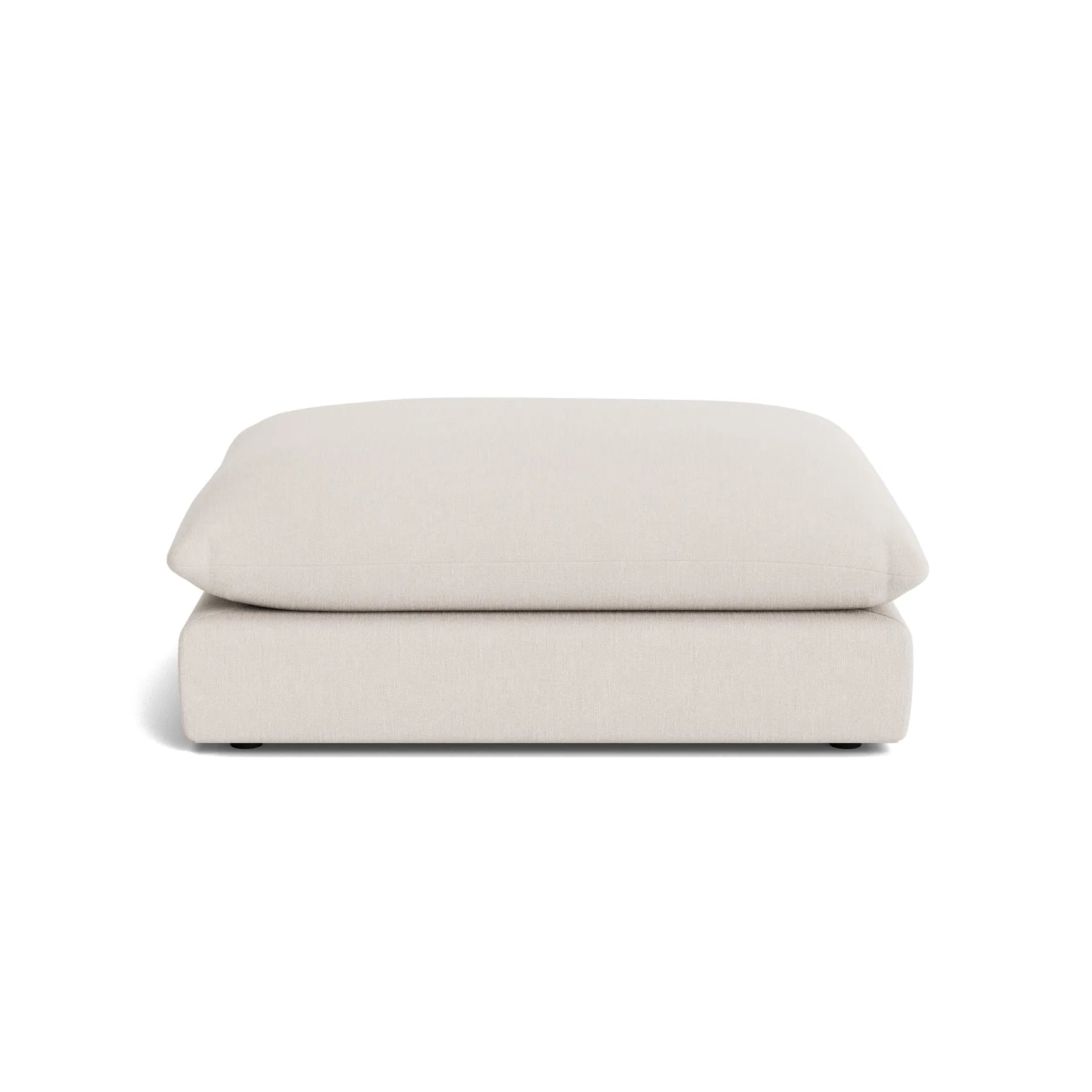 Sidney Slipcover Ottoman - Silex Off White