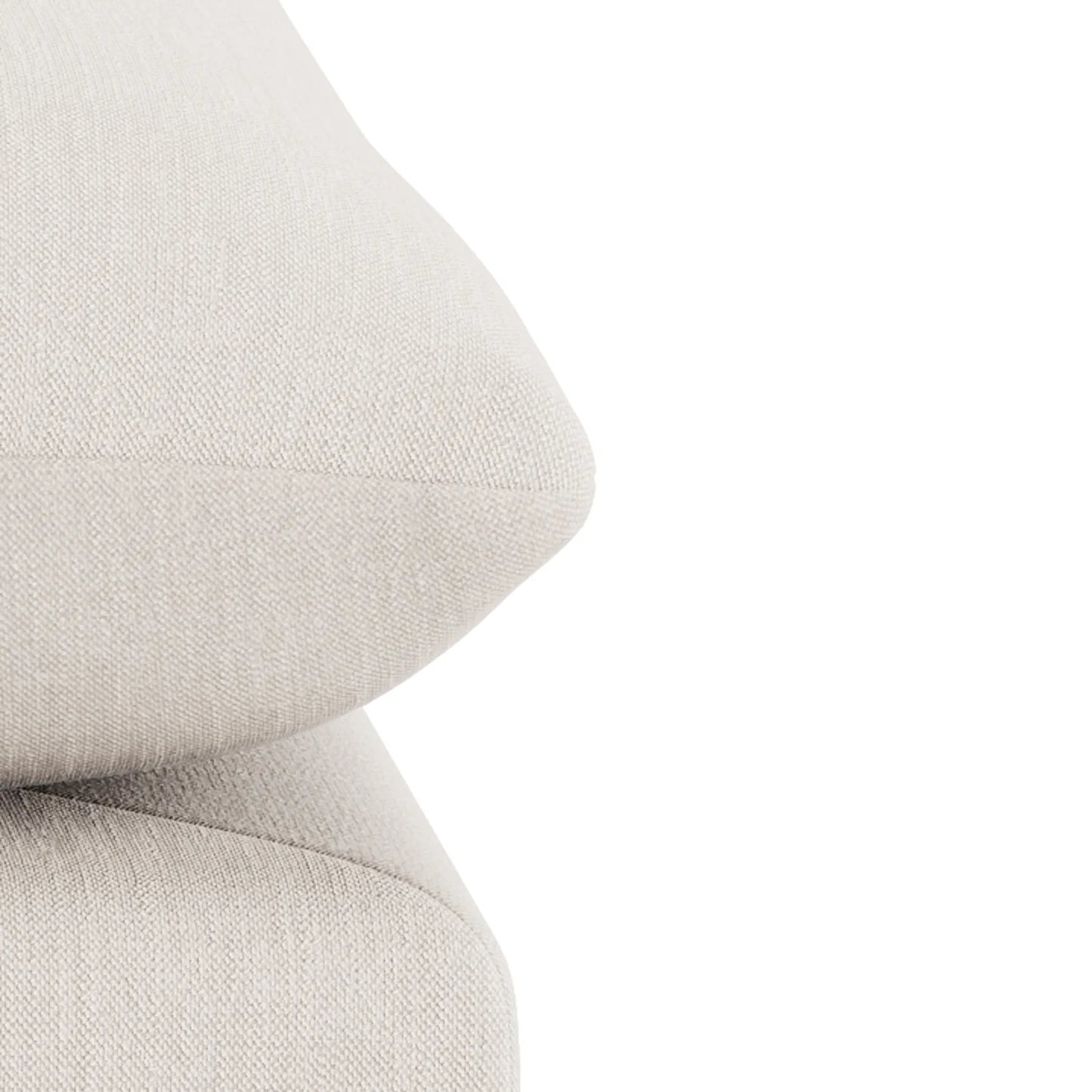 Sidney Slipcover Ottoman - Silex Off White
