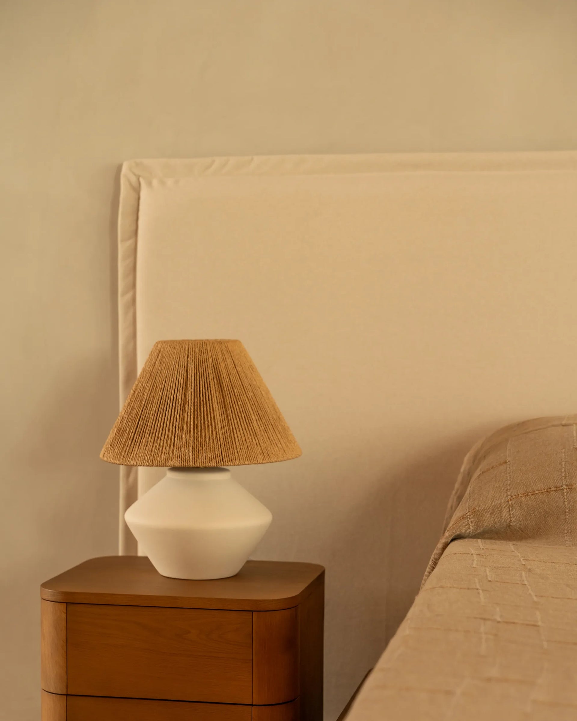 Sidney Bed Head 270cm - Eden Ecru