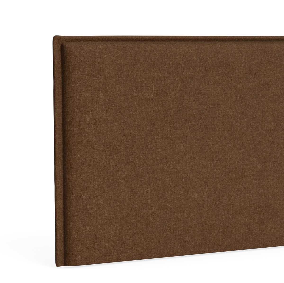 Sidney Bed Head 270cm Fabric - Fossil Chocolate