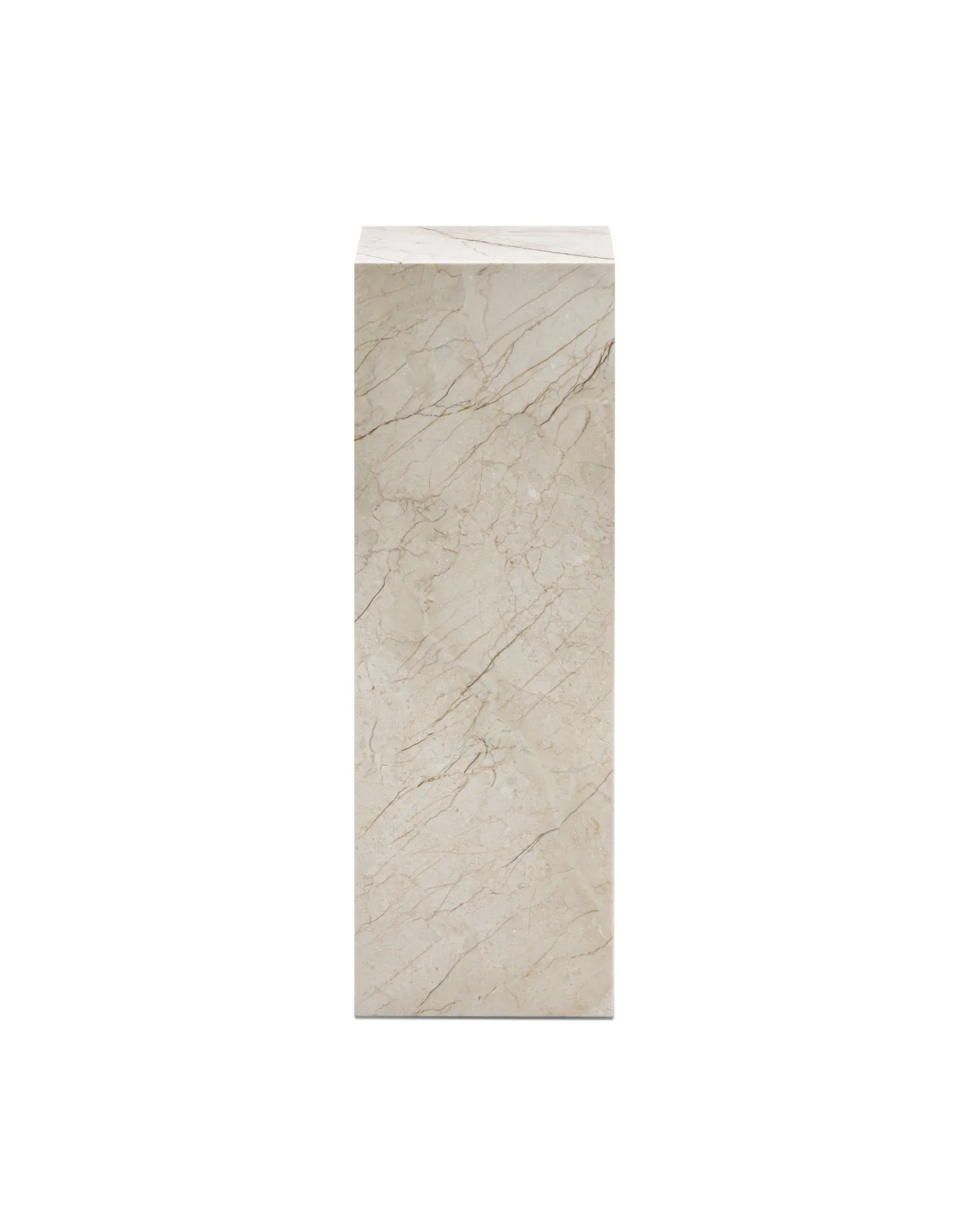 Stage Marble Plinth - Desert Rose Marble