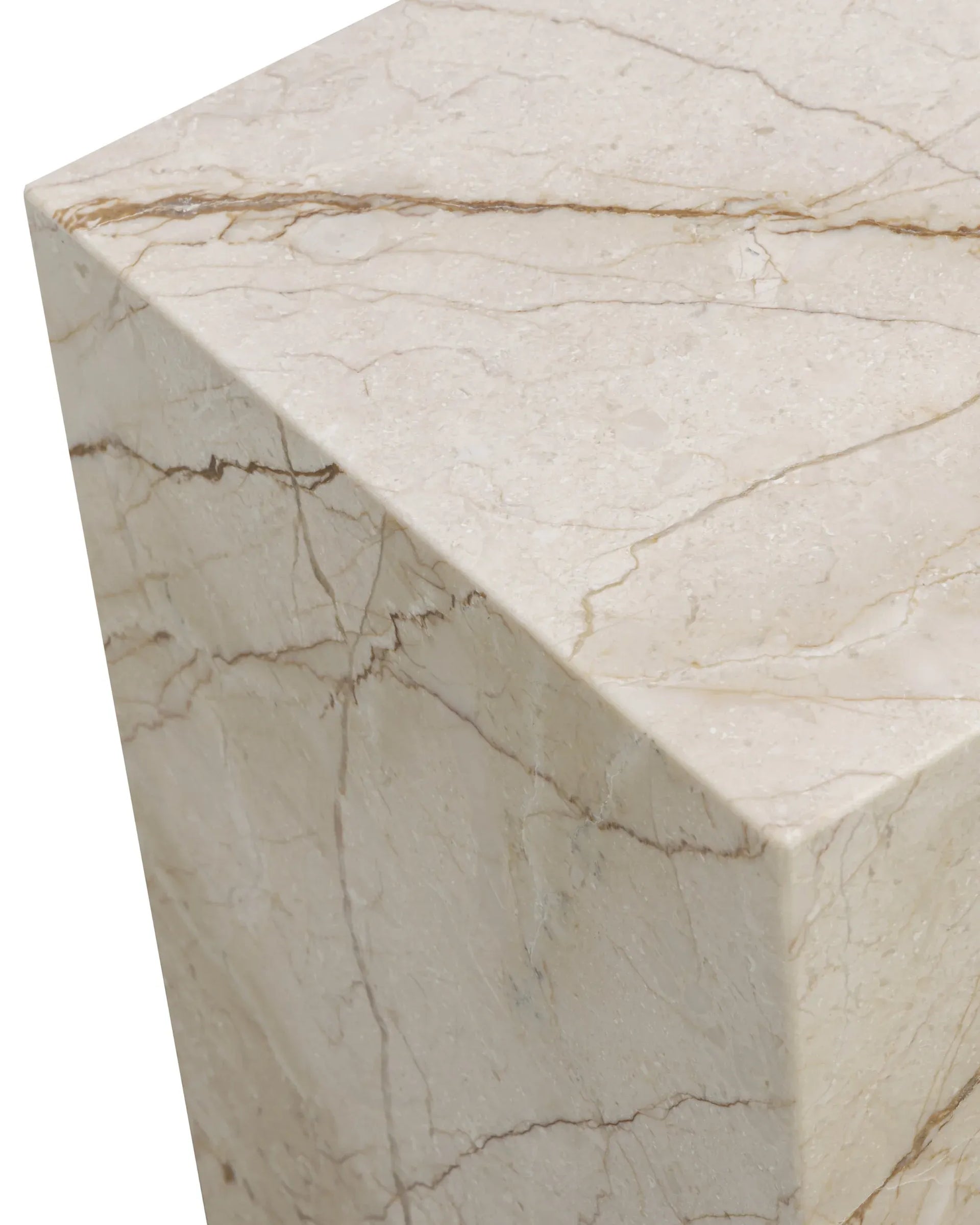 Stage Marble Plinth - Desert Rose Marble