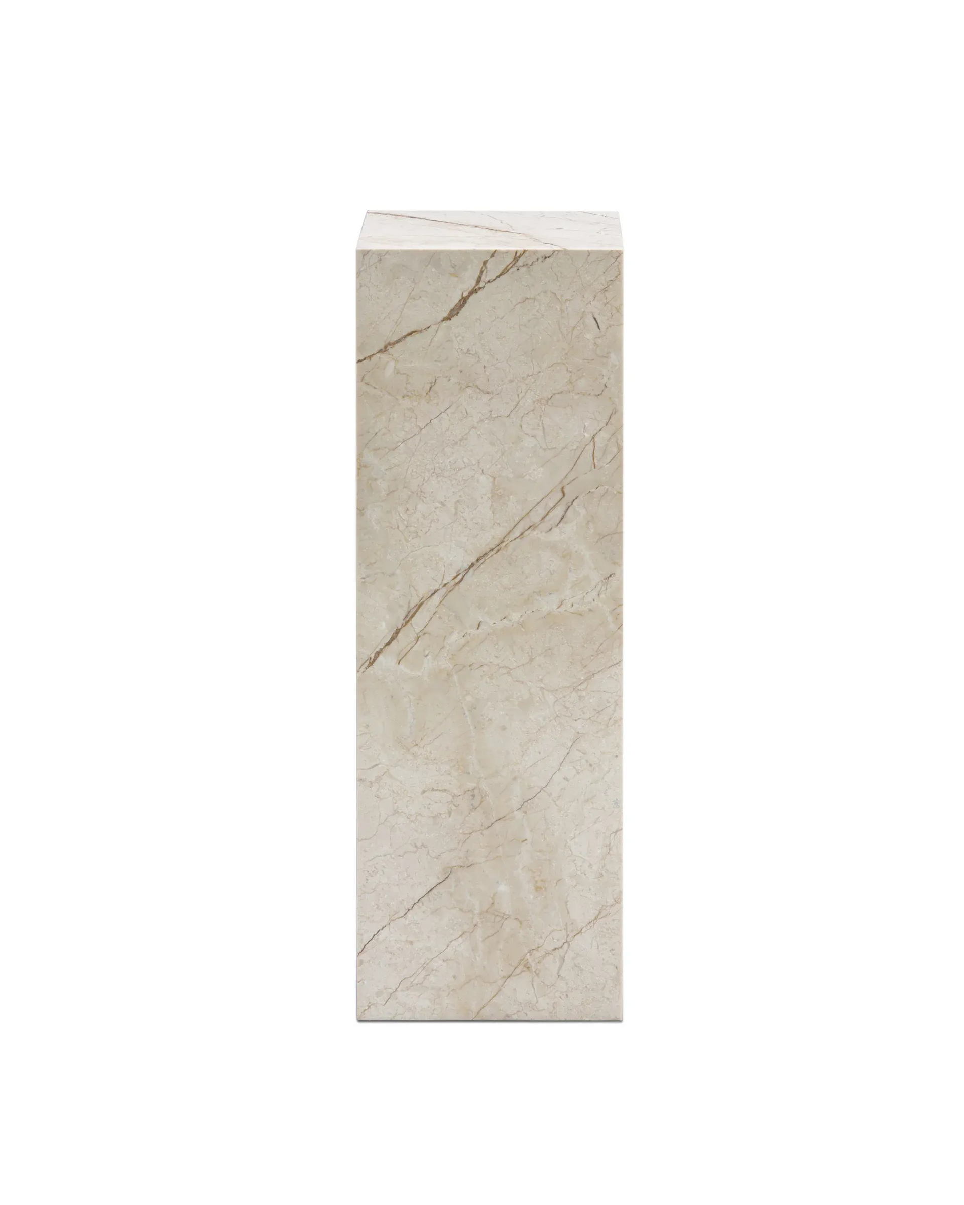Stage Marble Plinth - Desert Rose Marble