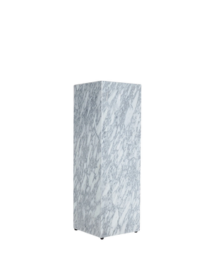 Stage Marble Plinth - Grey Carrara