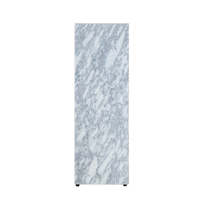 Stage Marble Plinth - Grey Carrara