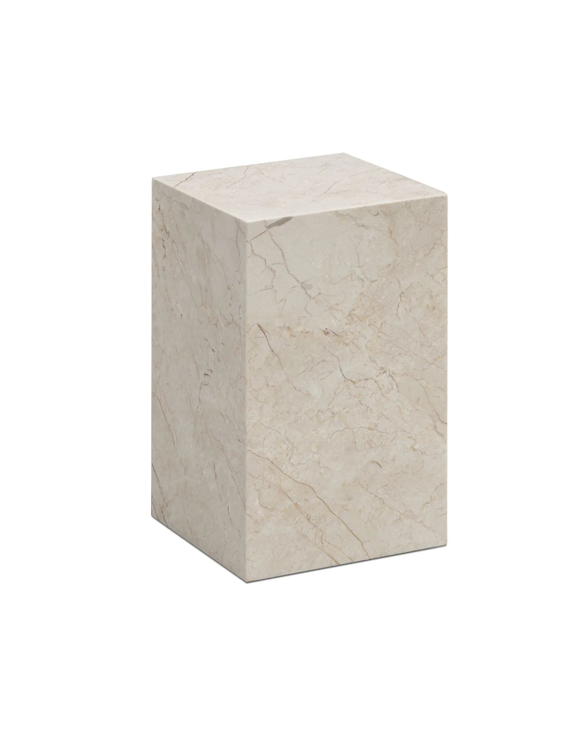Stage Marble Side Table Tall - Desert Rose Marble