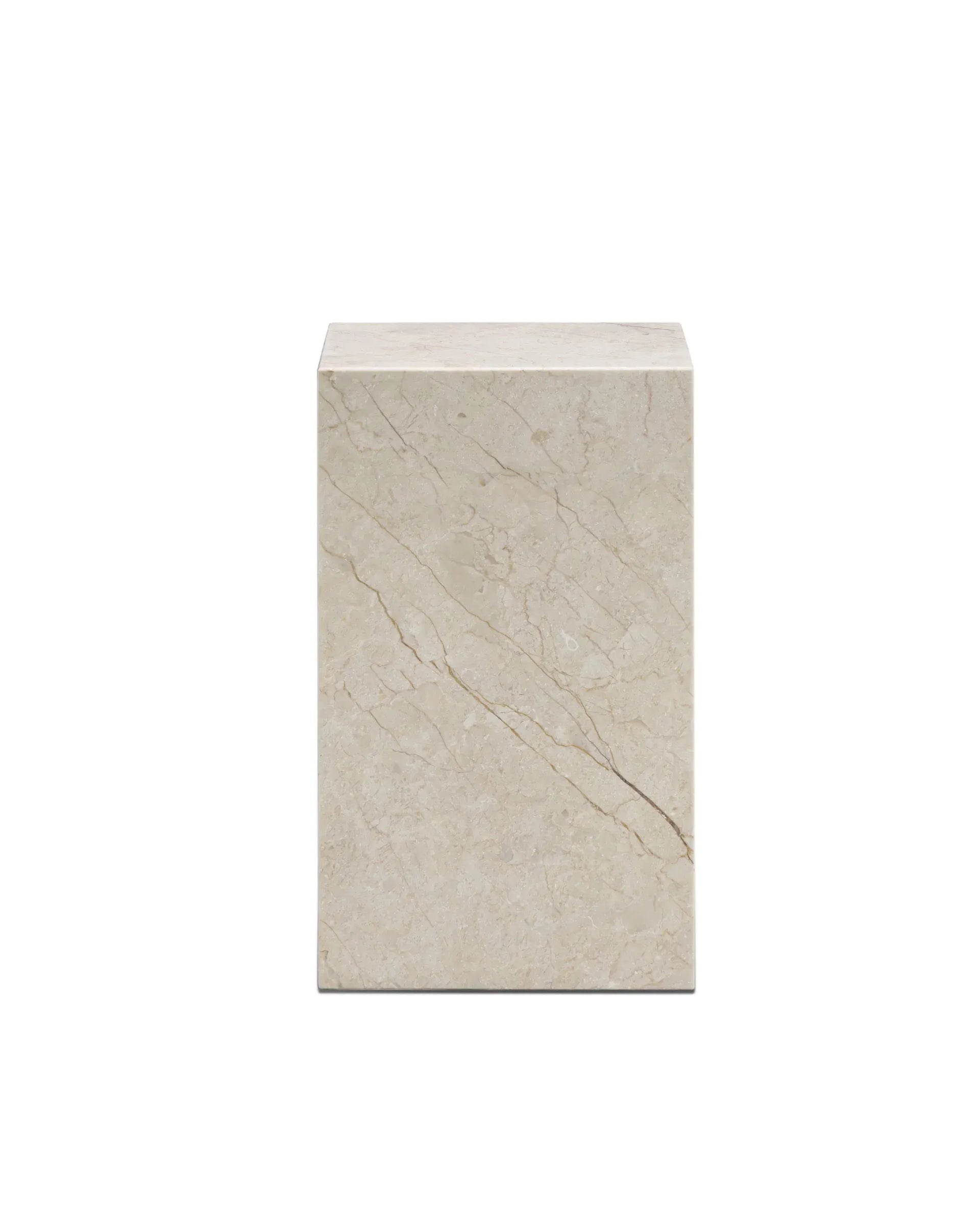 Stage Marble Side Table Tall - Desert Rose Marble