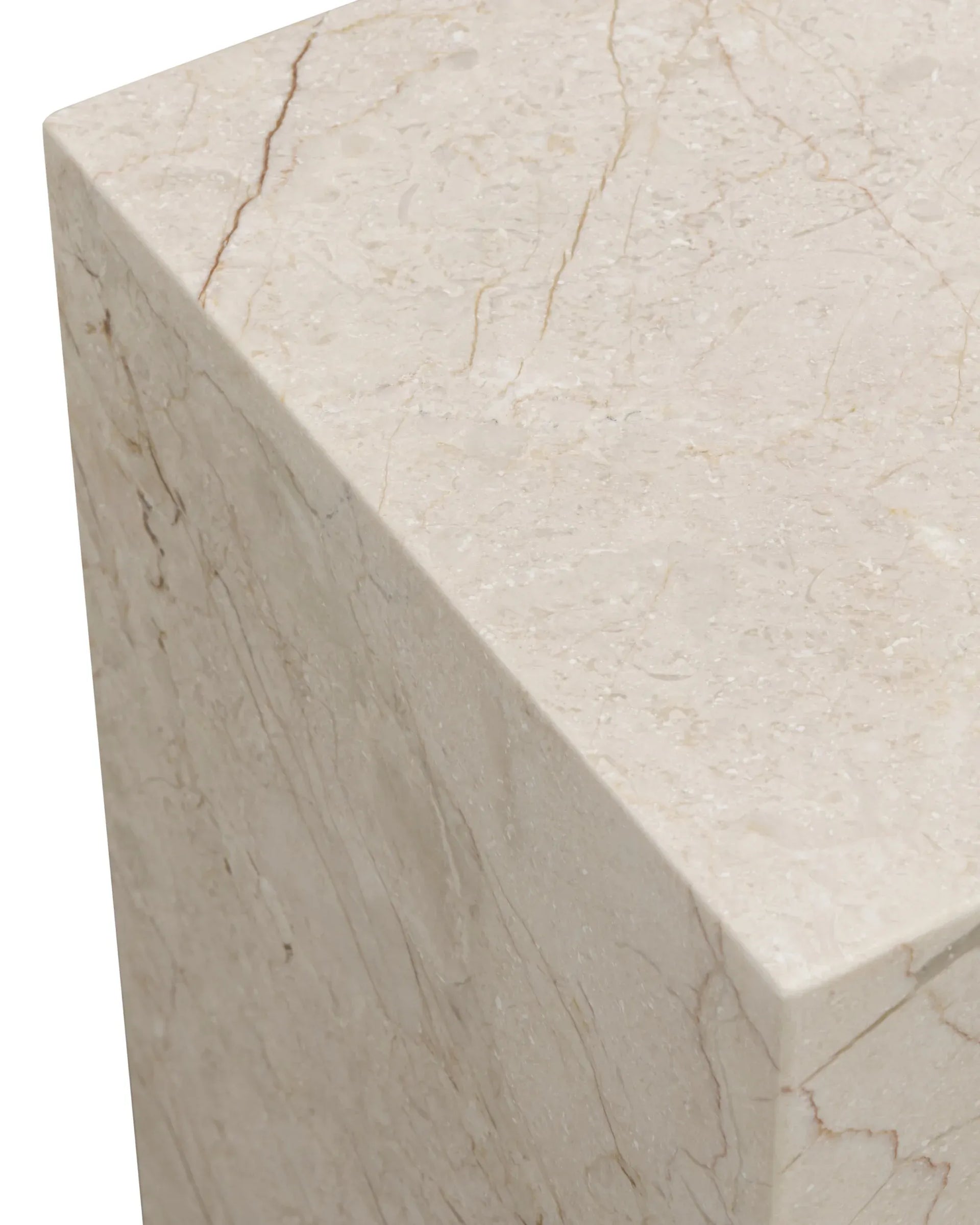 Stage Marble Side Table Tall - Desert Rose Marble
