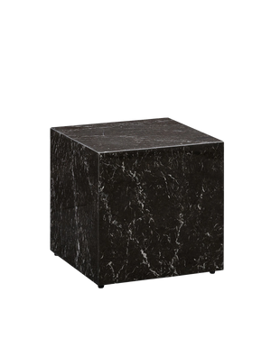 Stage Marble Side Table Low - Black Marble