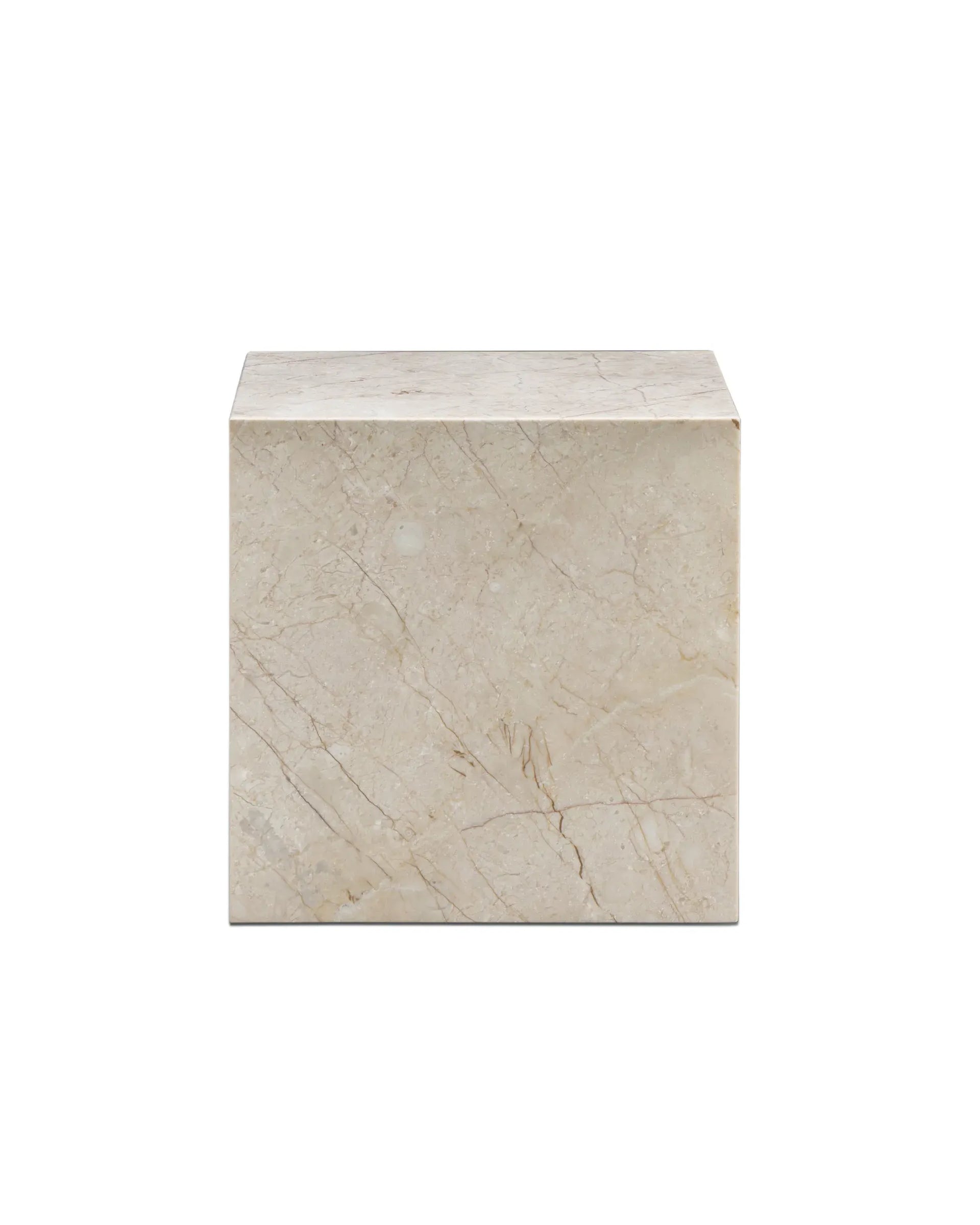 Stage Marble Side Table Low - Desert Rose Marble