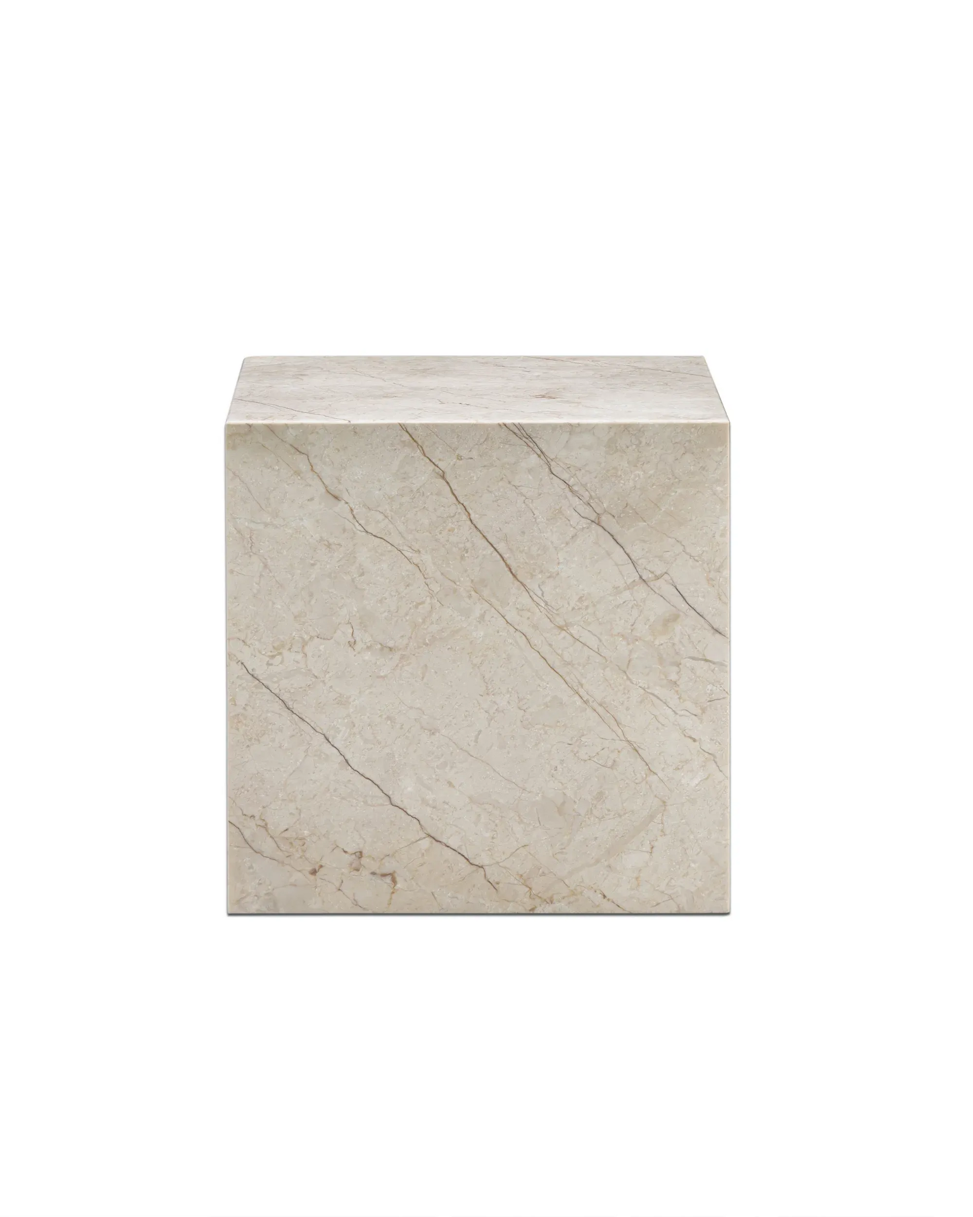 Stage Marble Side Table Low - Desert Rose Marble