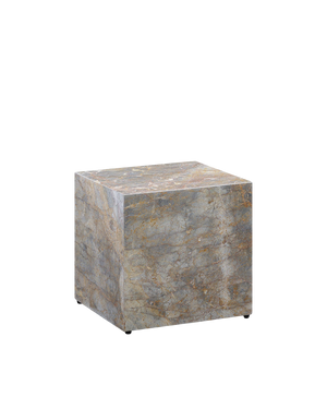 Stage Marble Side Table Low - Earth Marble