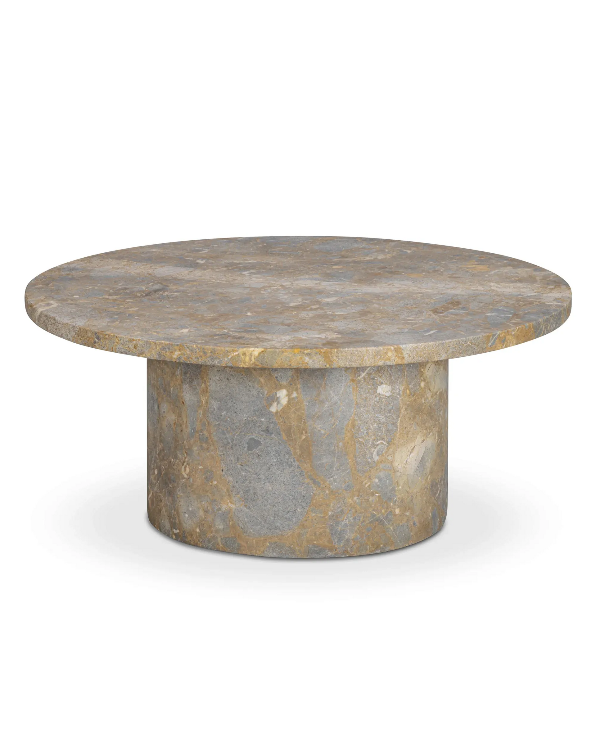 Curve Marble Coffee Table - Earth Marble