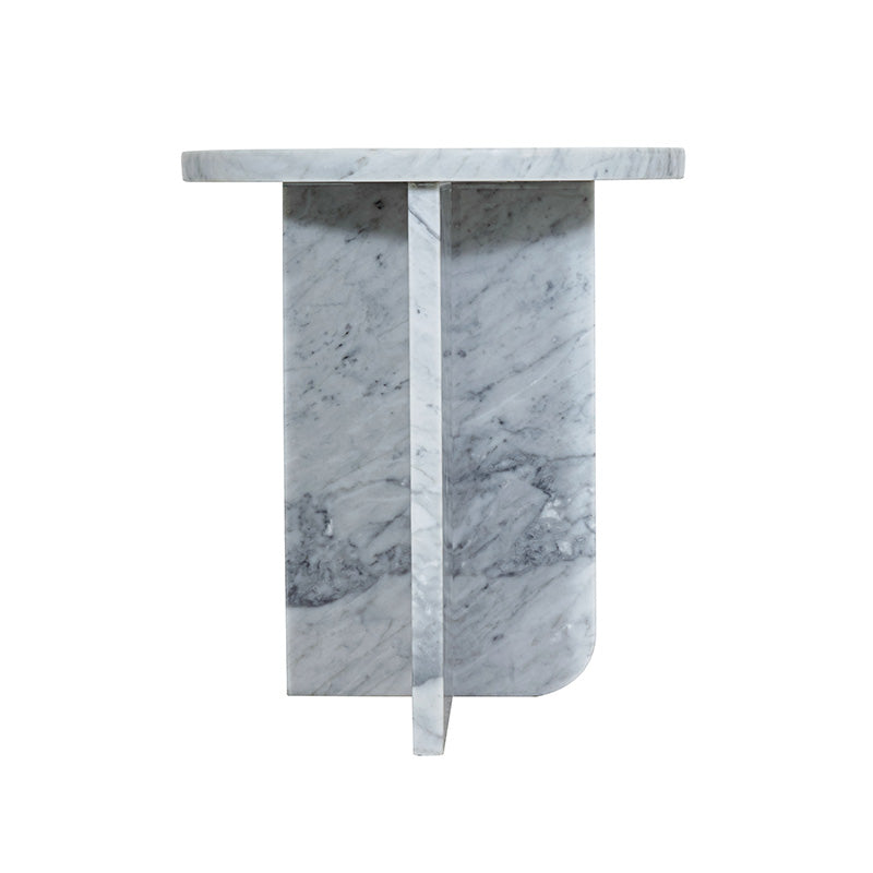 Mimic Side Table - Grey Carrara