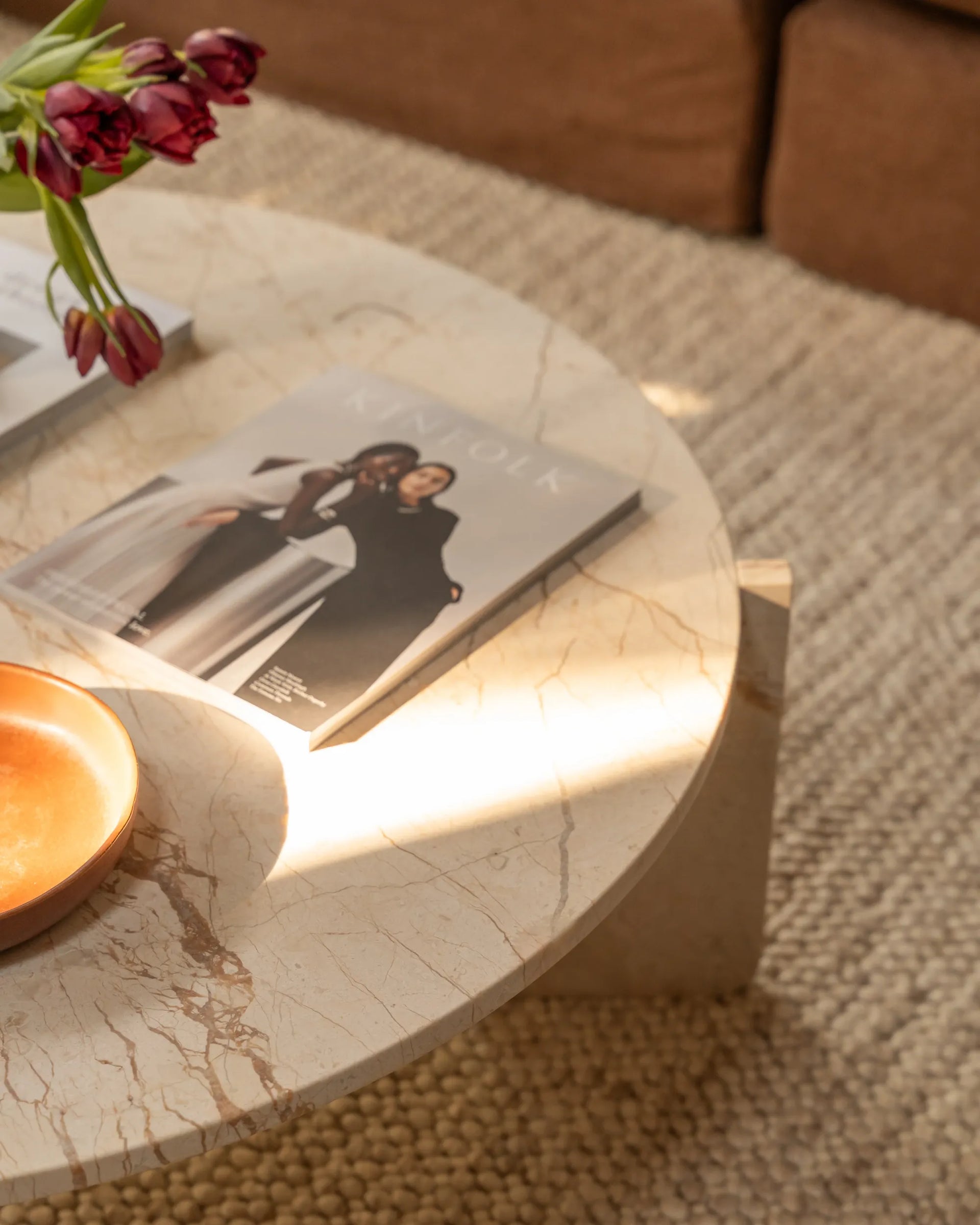 Bodie Coffee Table - Desert Rose Marble
