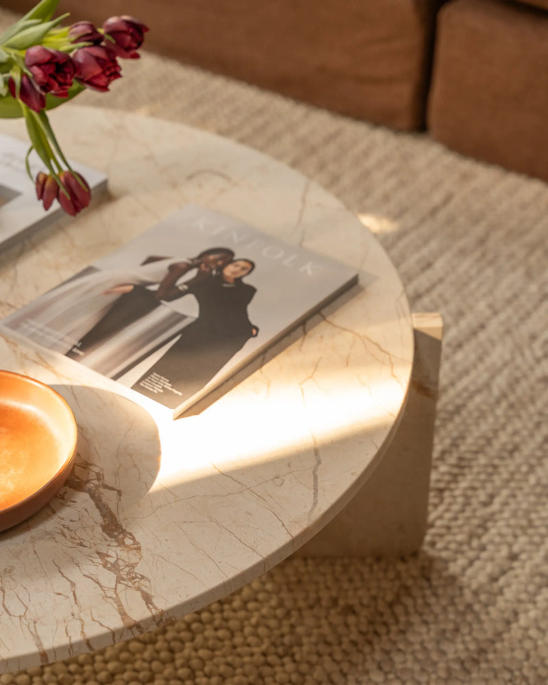 Bodie Coffee Table - Desert Rose Marble
