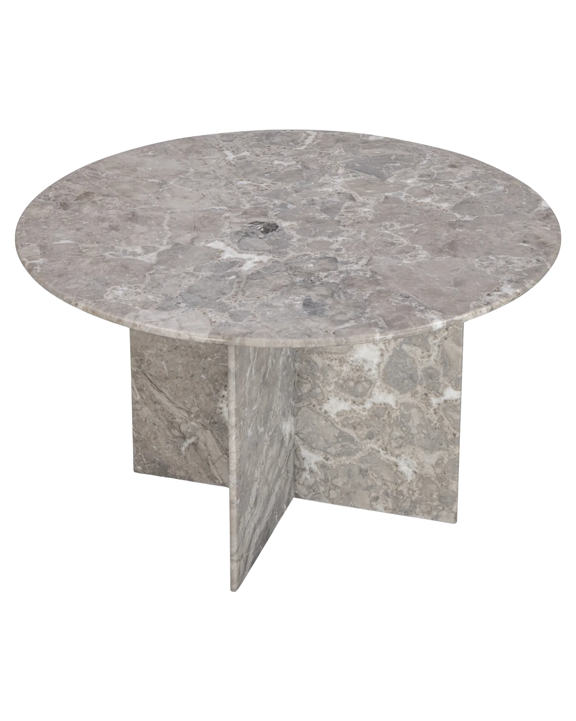 Clara Round Dining Table 120cm - Tide Pool Marble