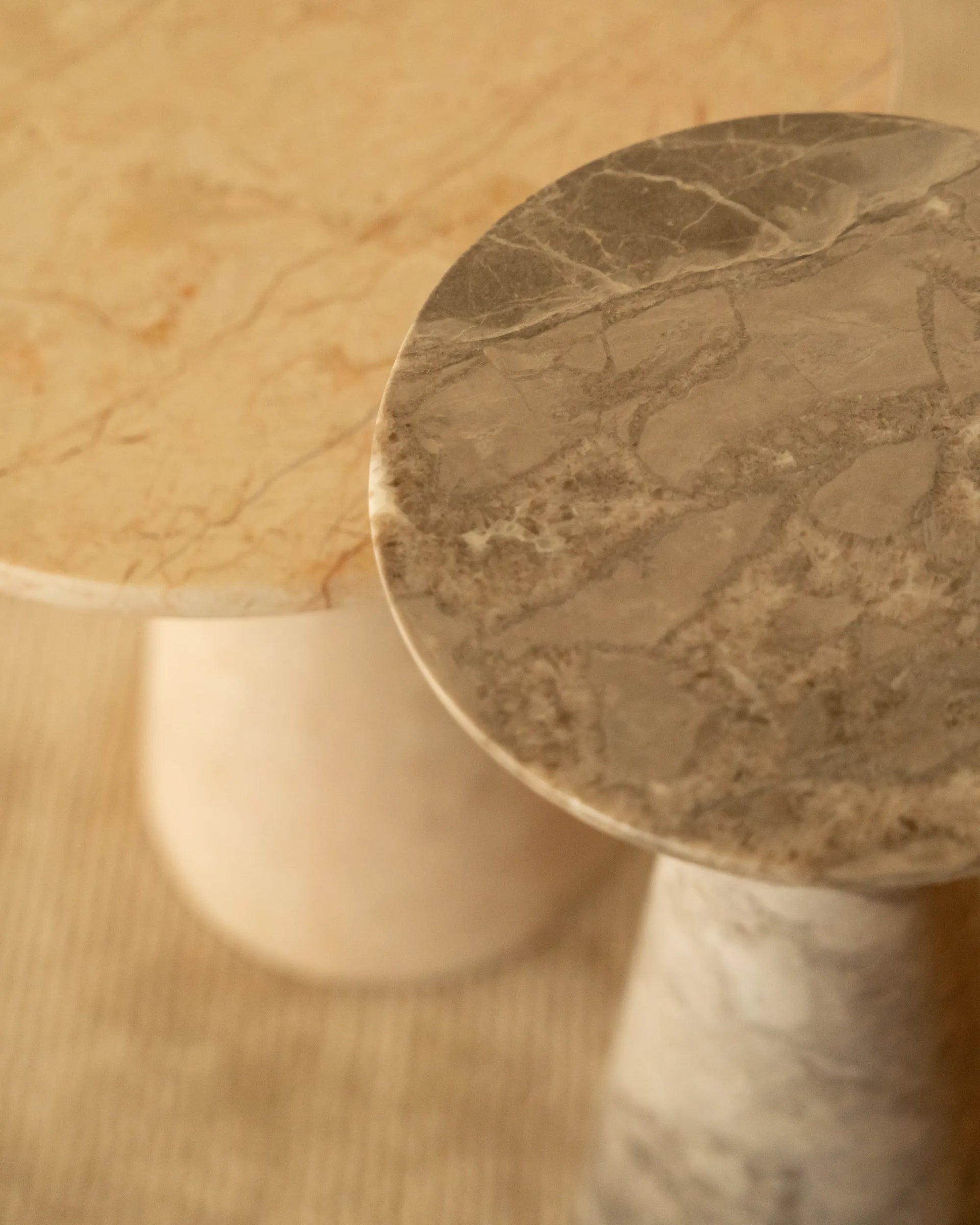 Brooks Tall Side Table - Tide Pool Marble