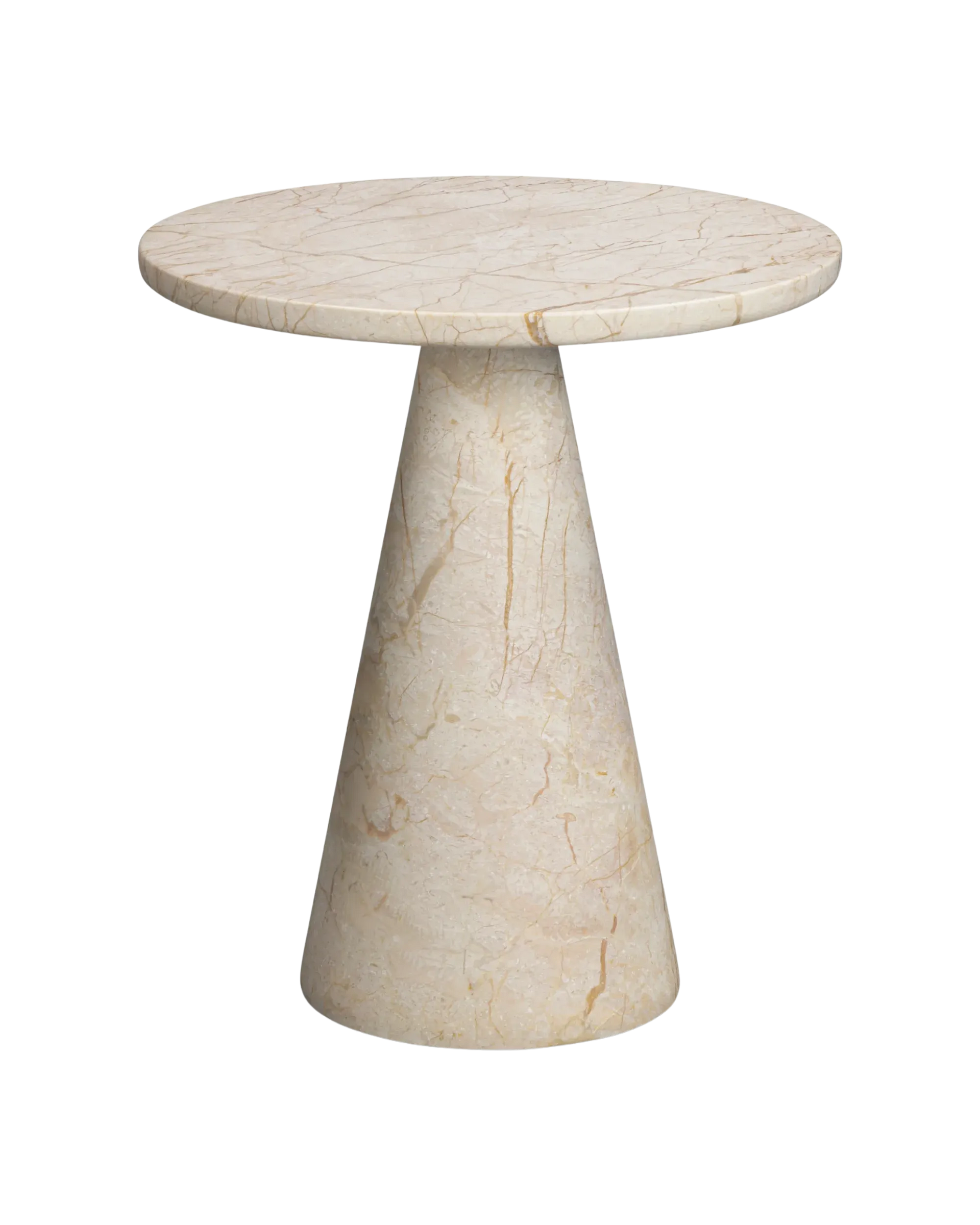 Brooks Medium Side Table - Desert Rose Marble