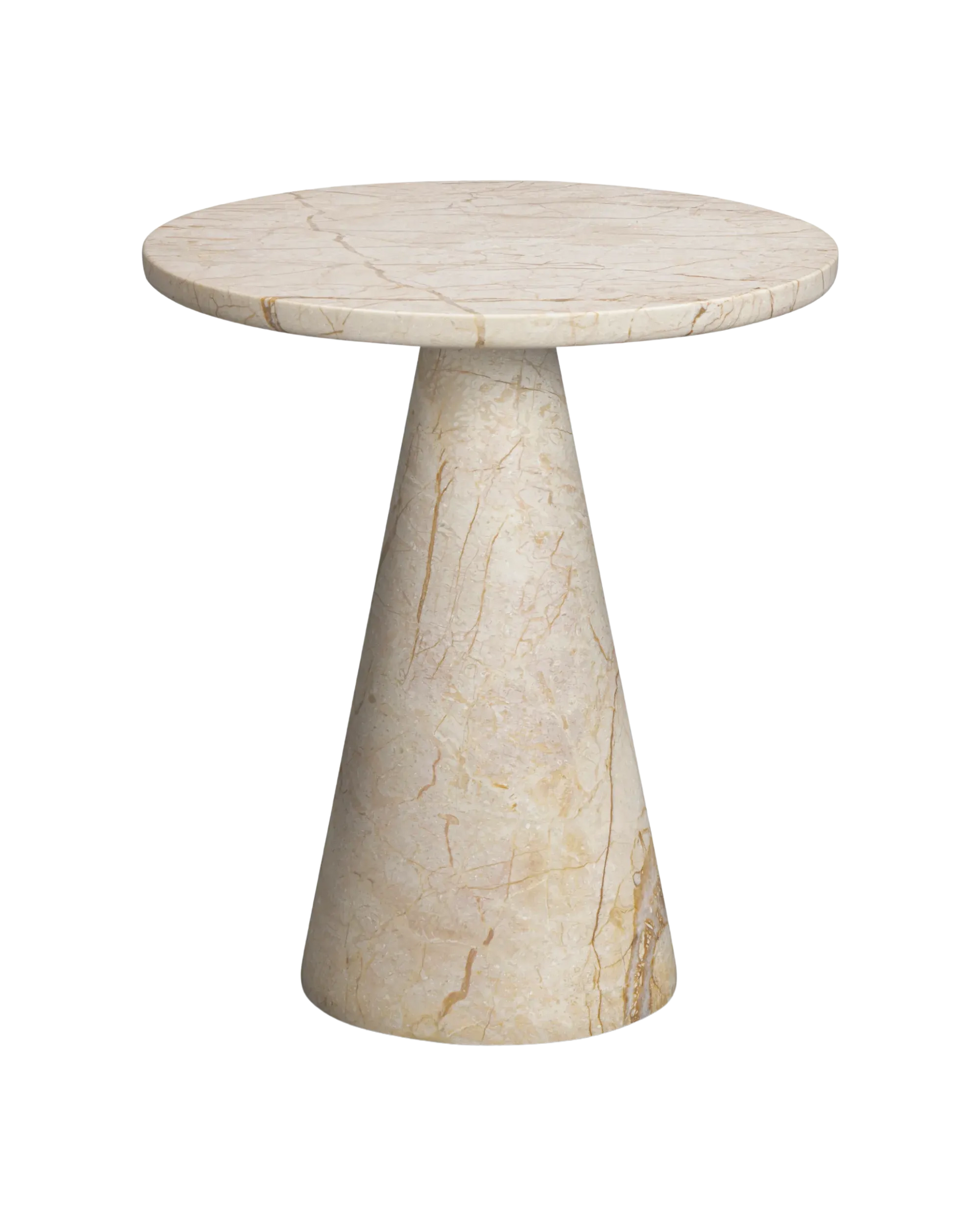 Brooks Medium Side Table - Desert Rose Marble