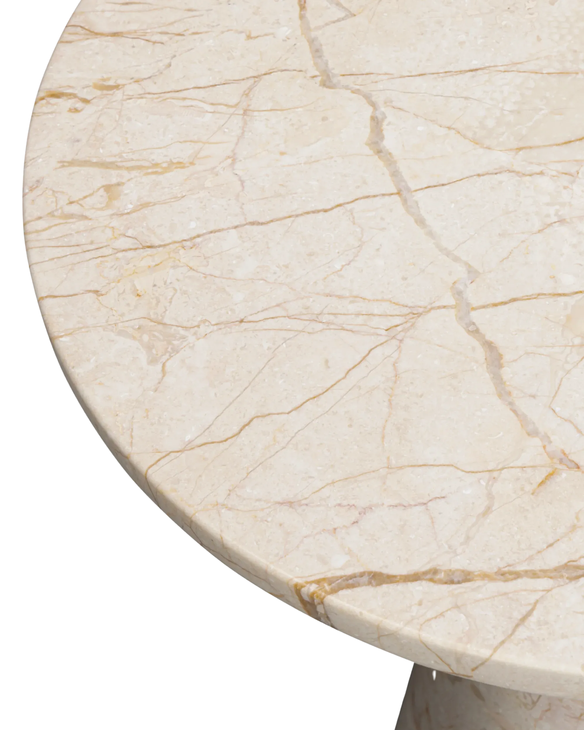 Brooks Medium Side Table - Desert Rose Marble