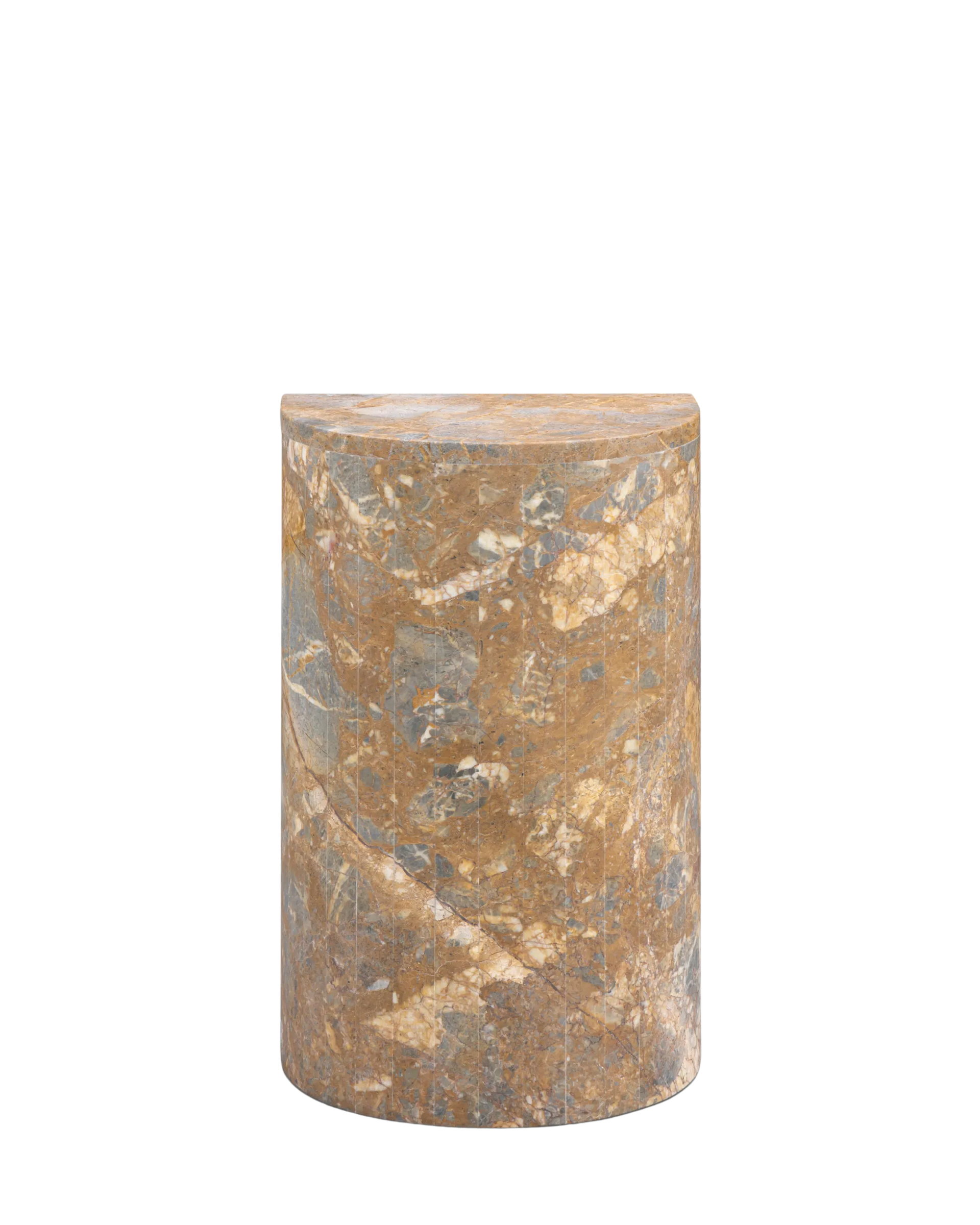 Airy Low Plinth - Earth Marble