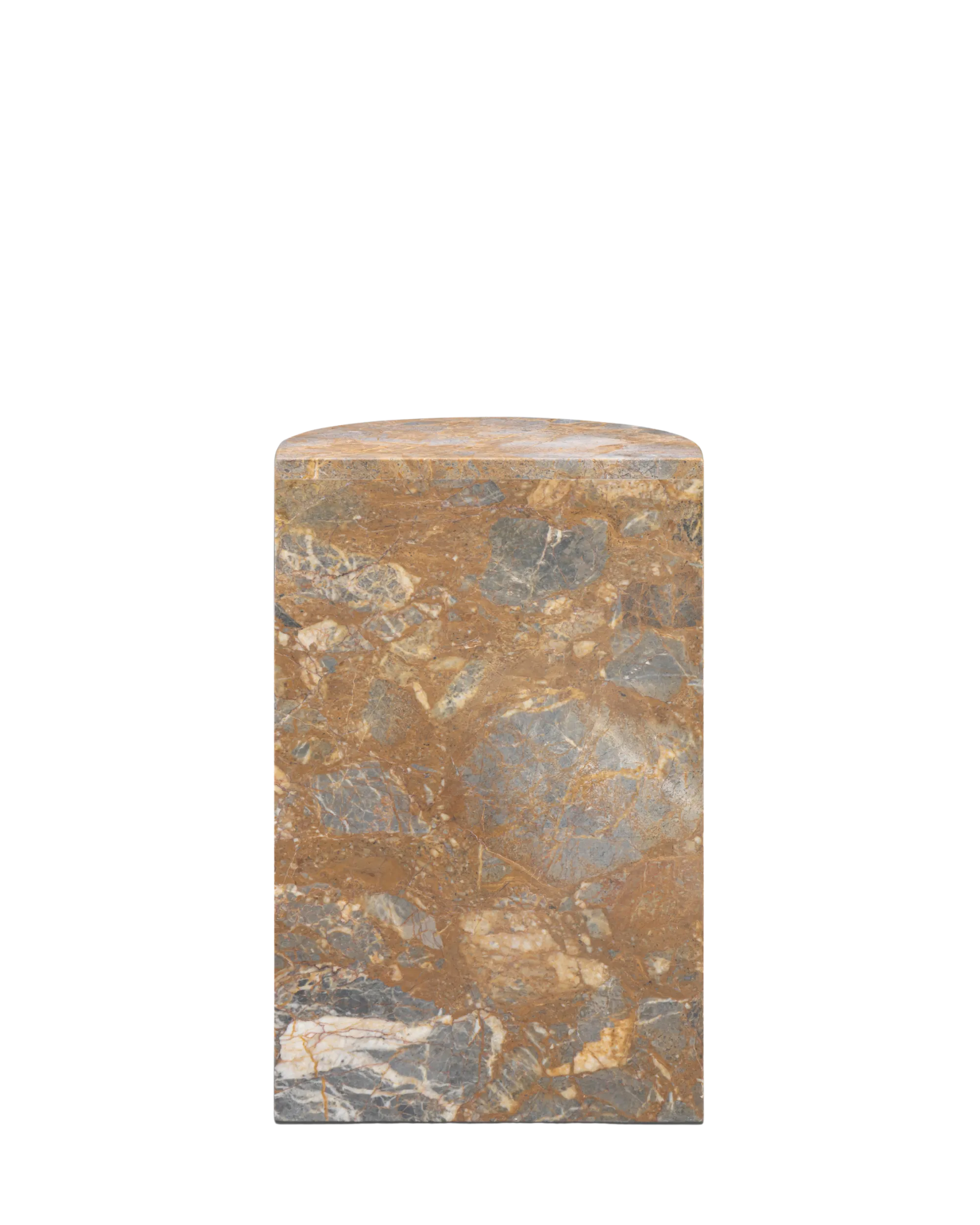 Airy Low Plinth - Earth Marble