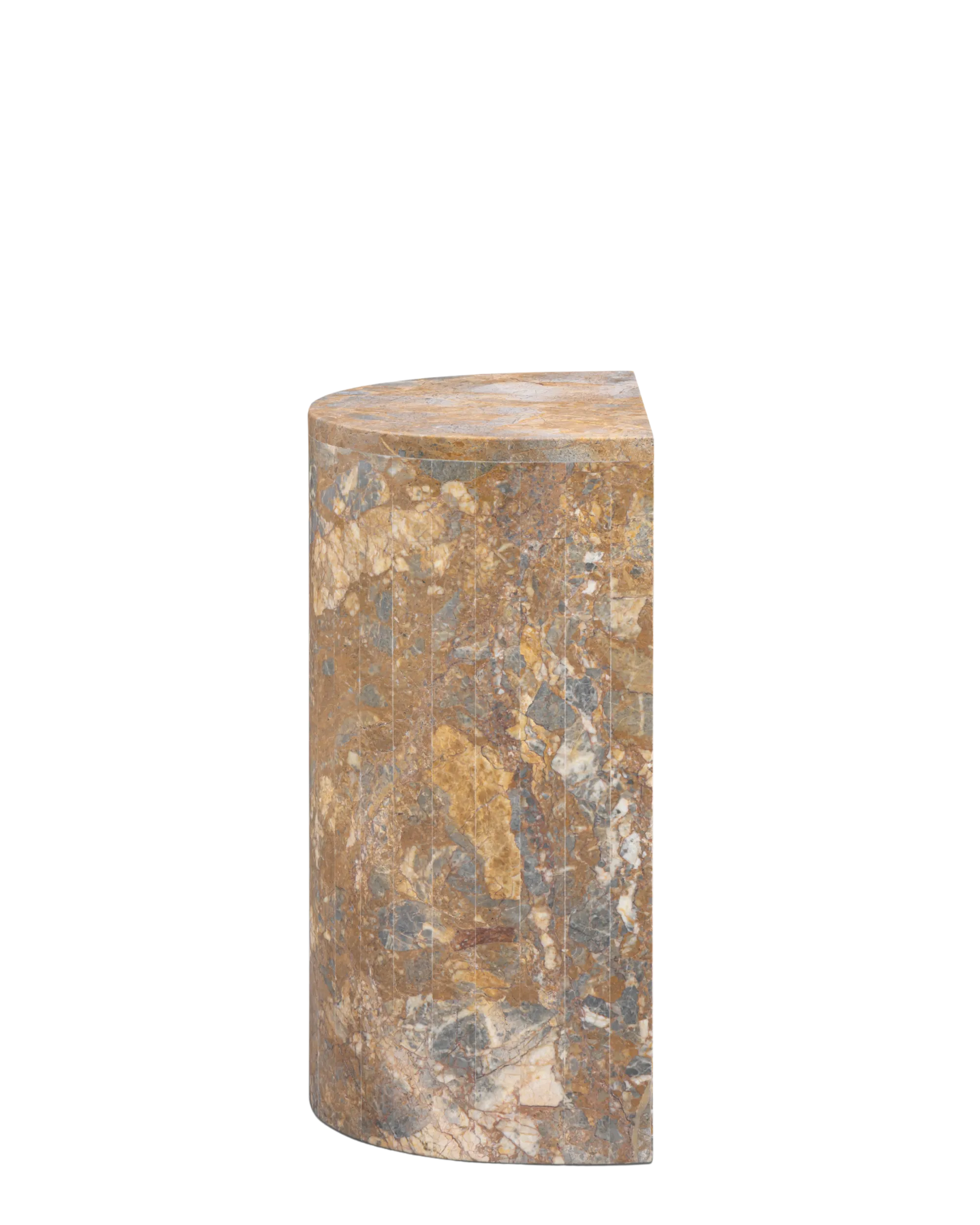 Airy Low Plinth - Earth Marble