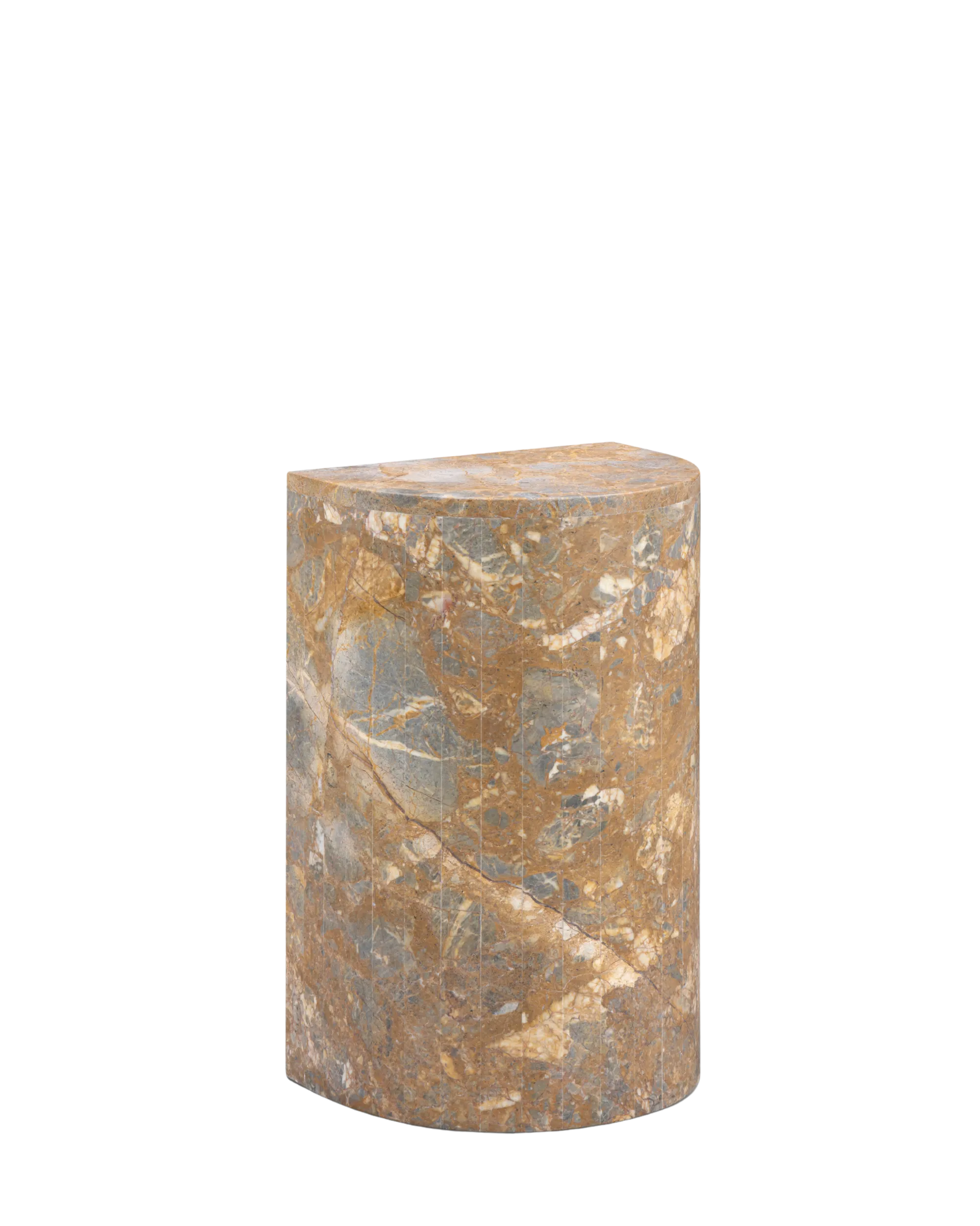 Airy Low Plinth - Earth Marble