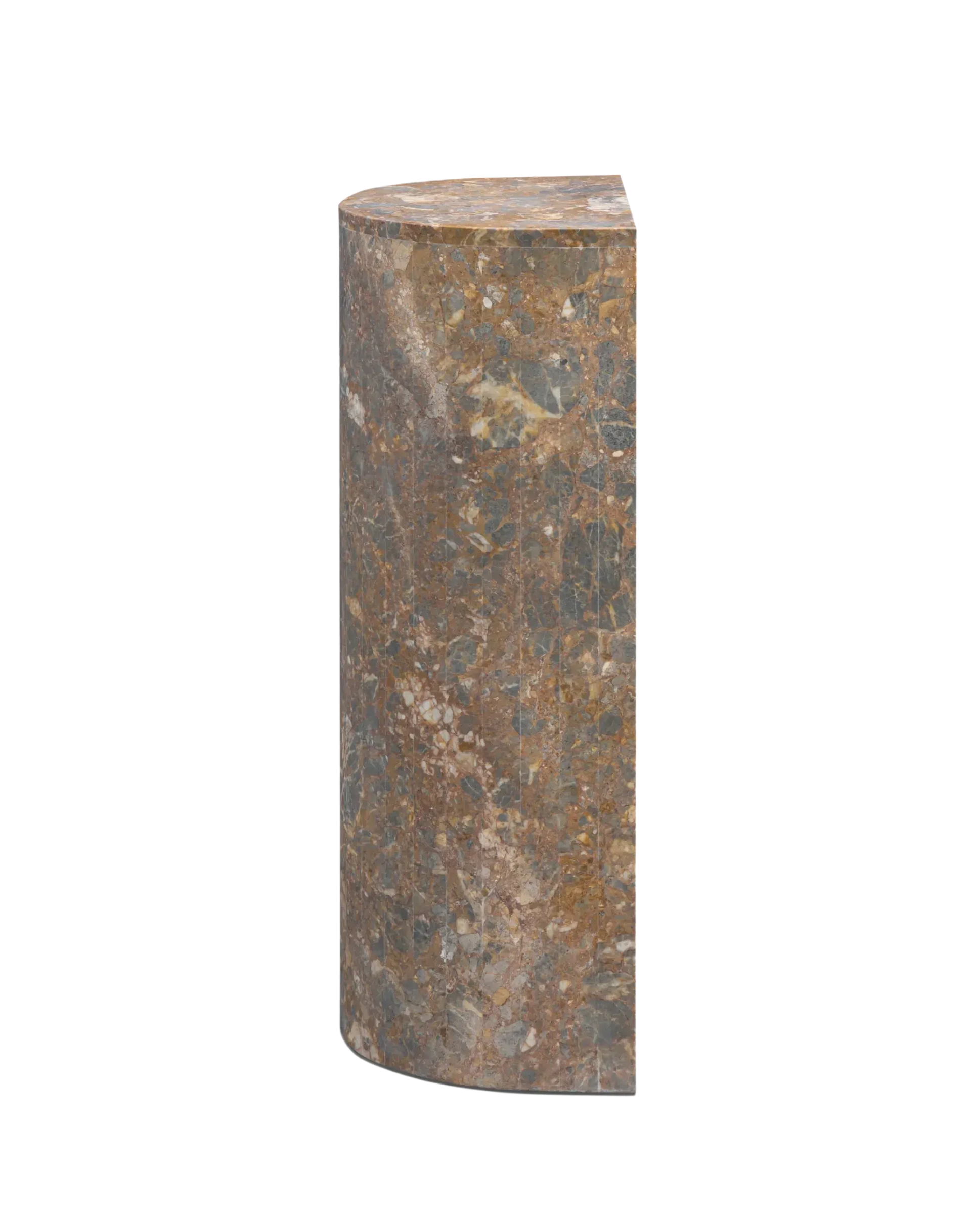 Airy Tall Plinth - Earth Marble