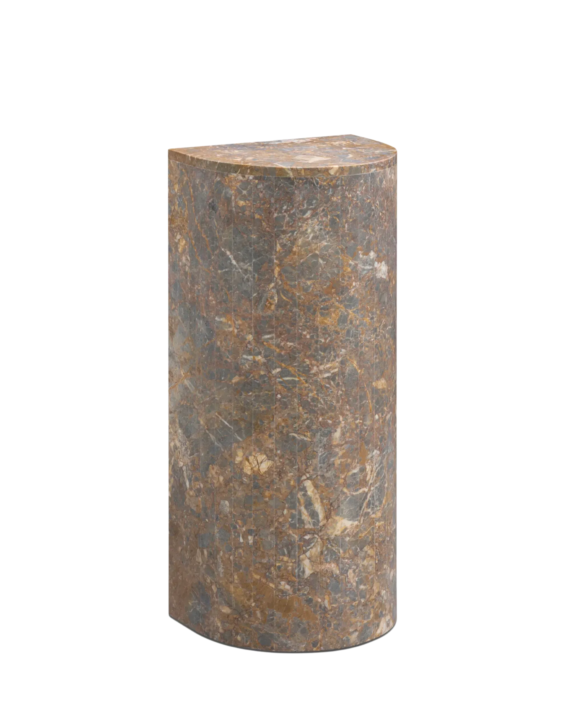 Airy Tall Plinth - Earth Marble