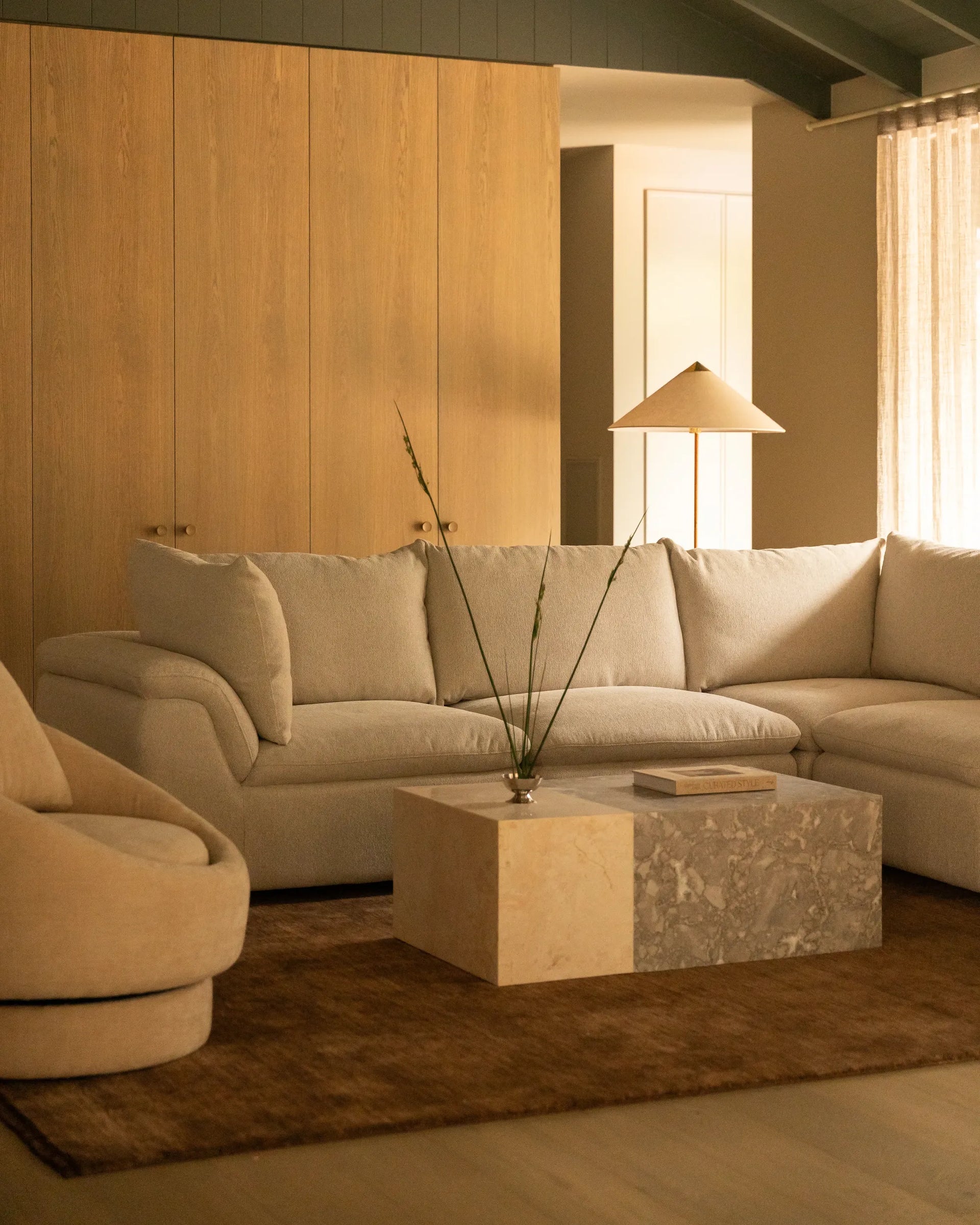 Flutter Coffee Table - Desert Rose/Tide Pool Marble