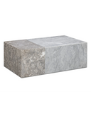 Flutter Coffee Table - Grey Carrara/Tide Pool Marble