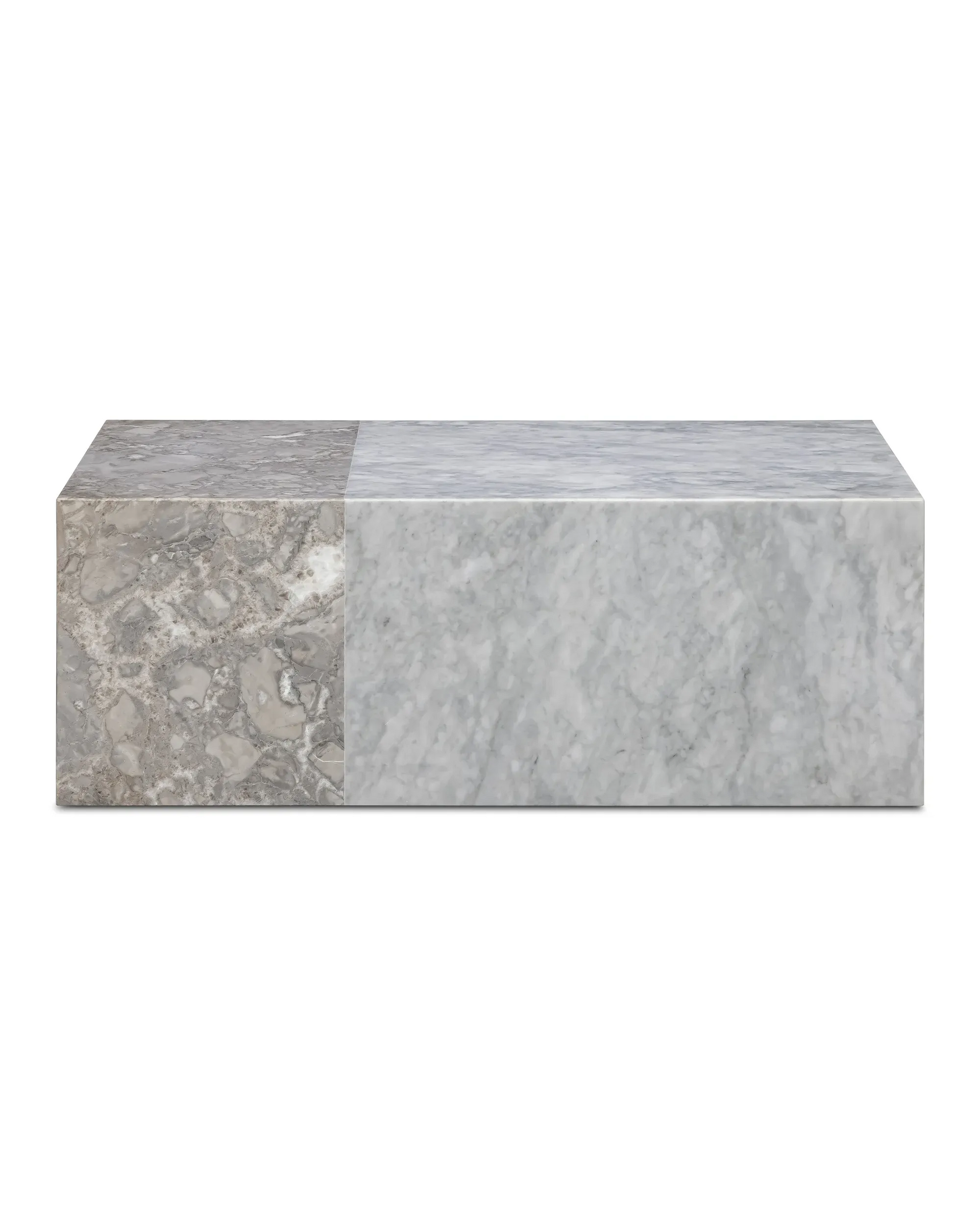 Flutter Coffee Table - Grey Carrara/Tide Pool Marble