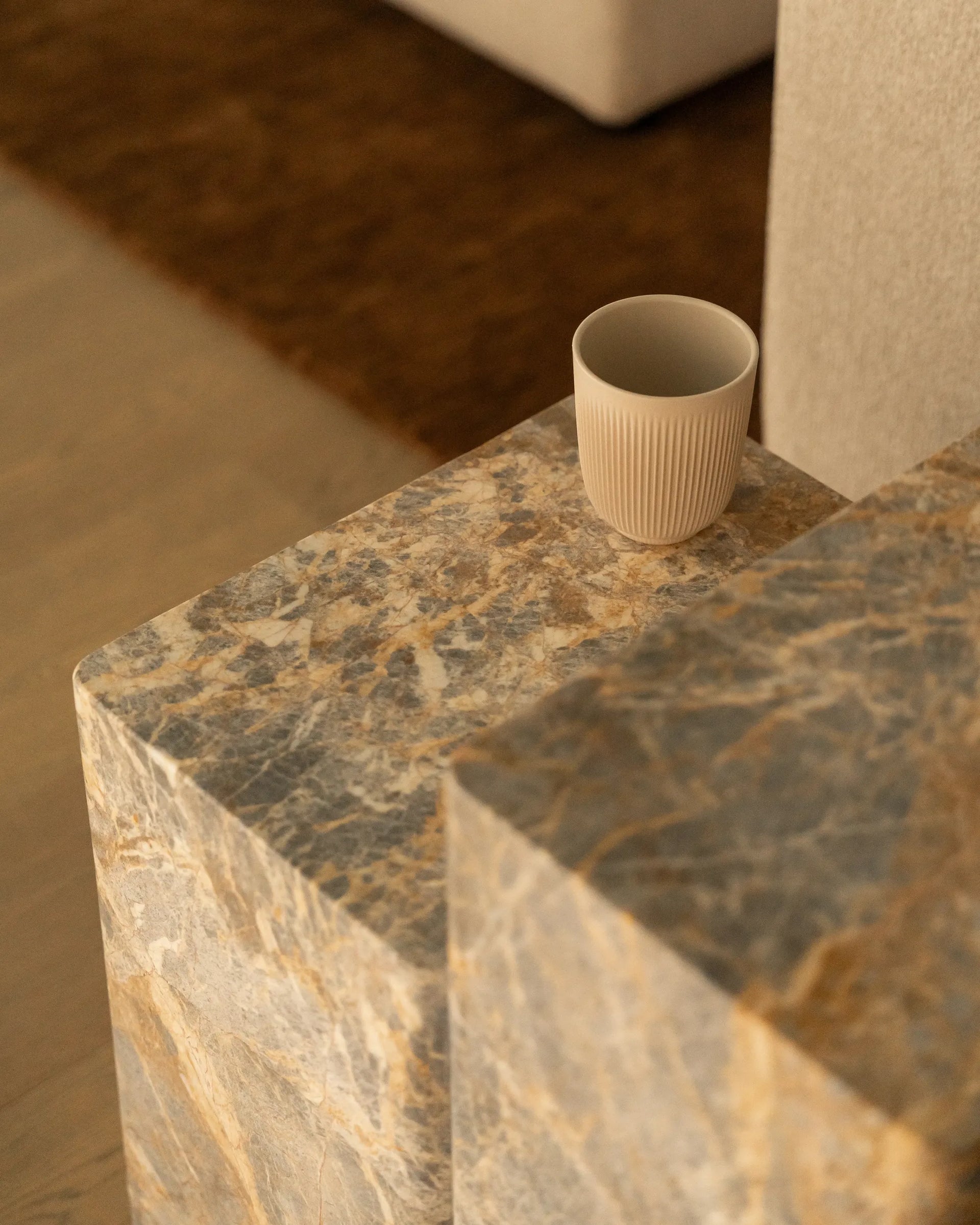Rhythm Side Table - Earth Marble