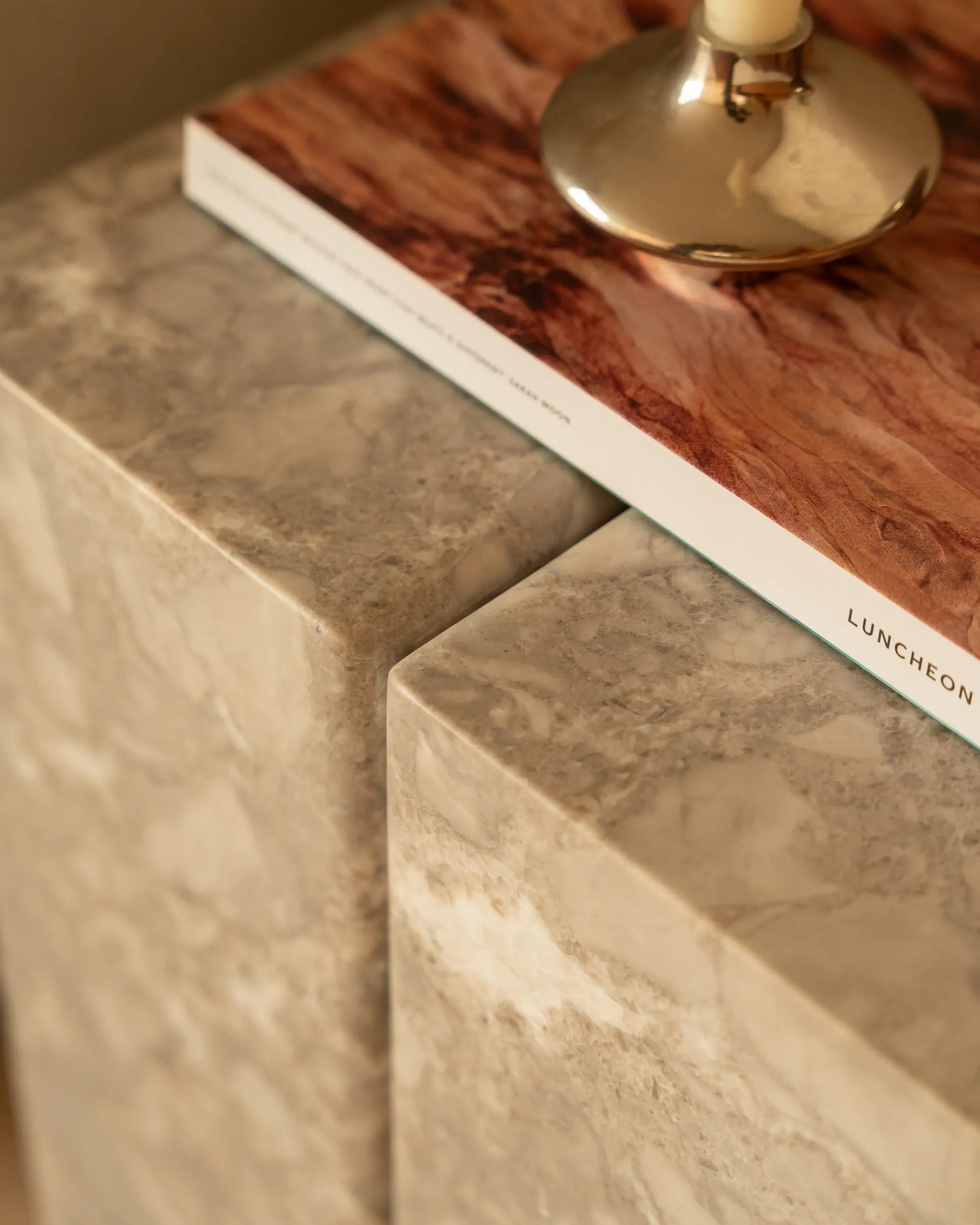 Static Side Table - Tide Pool Marble