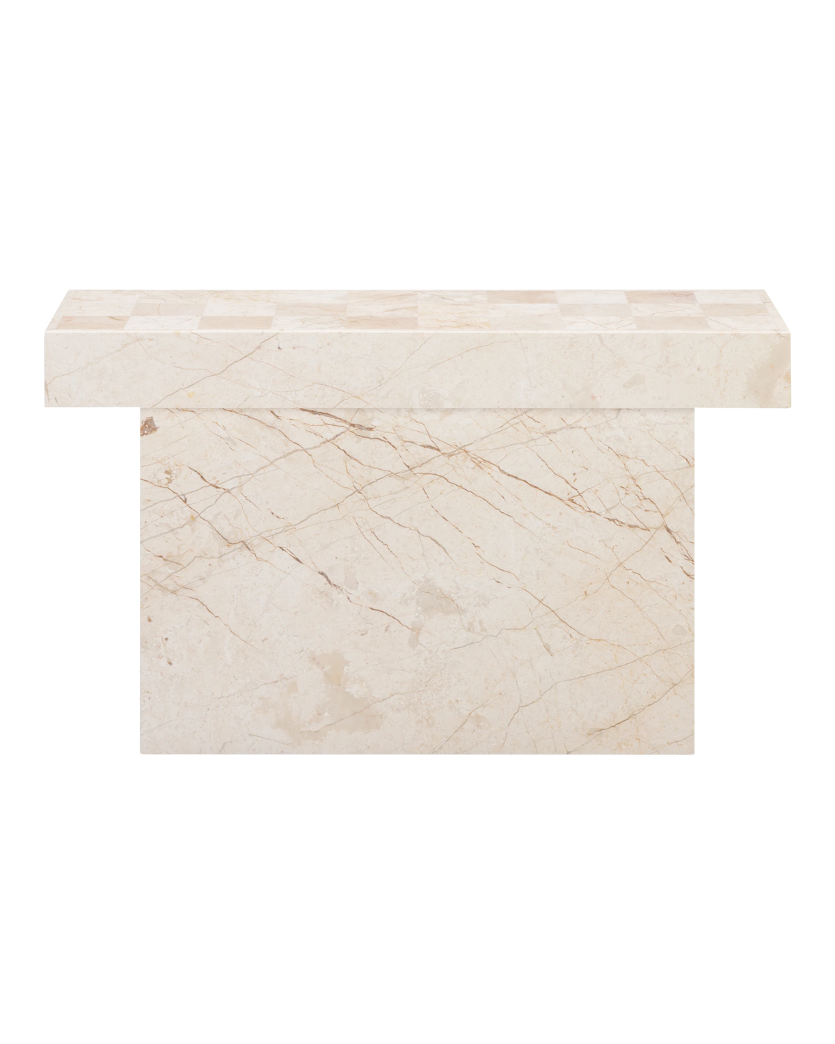 Check Console Table - Desert Rose Marble