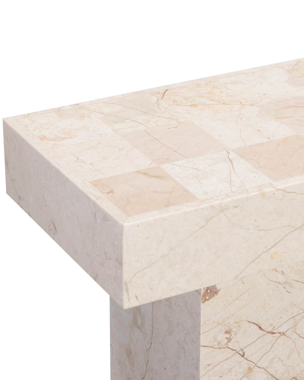 Check Console Table - Desert Rose Marble
