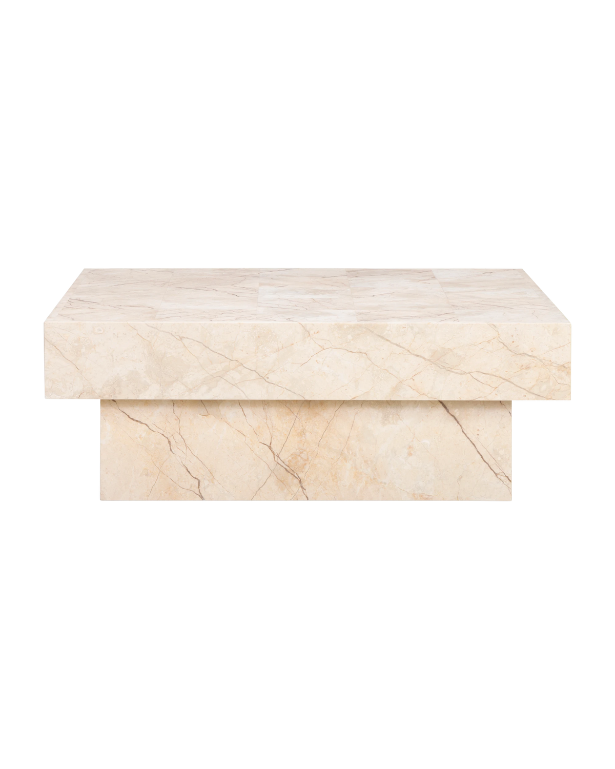 Check Coffee Table Large - Desert Rose Marble
